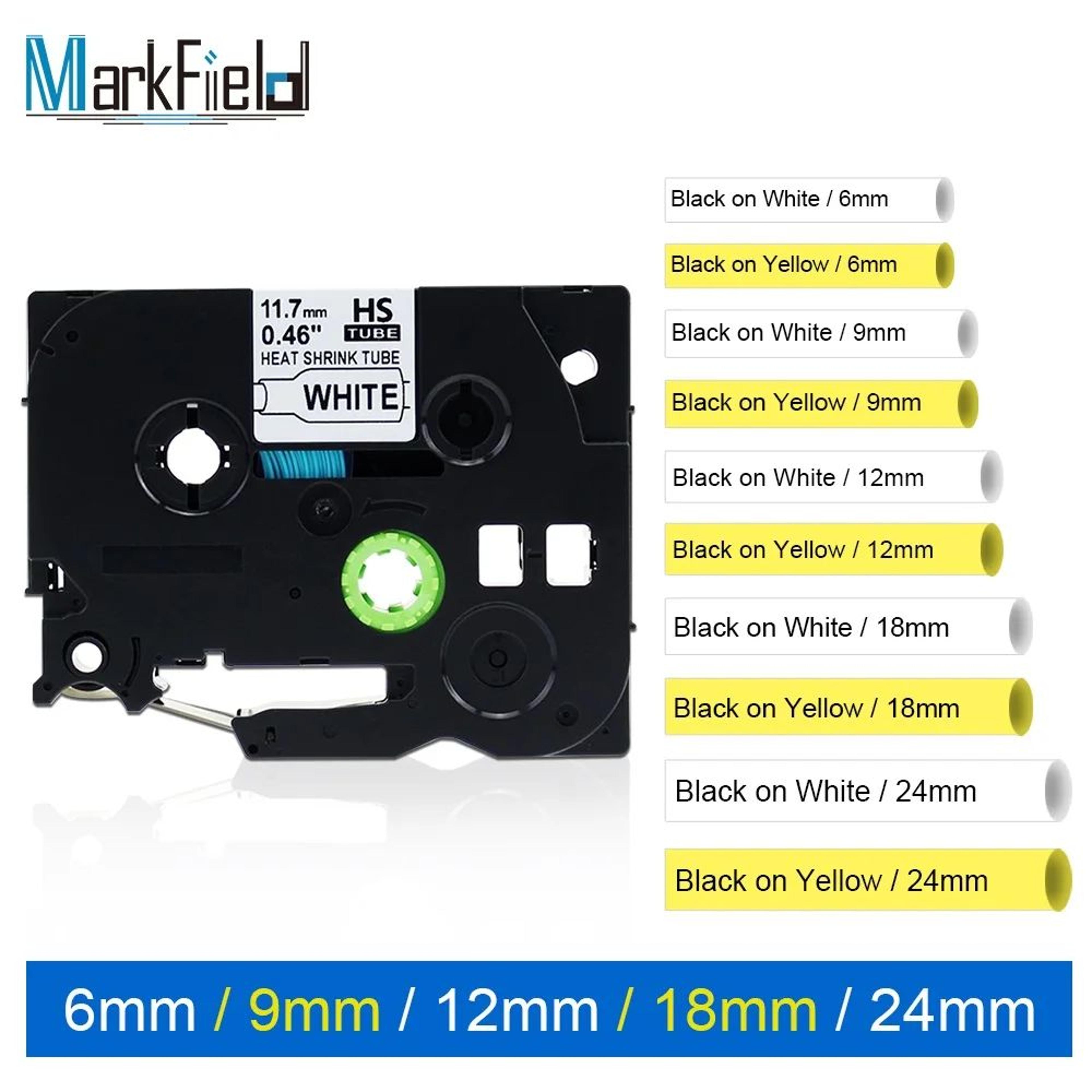 printable heat shrink wire label tubes