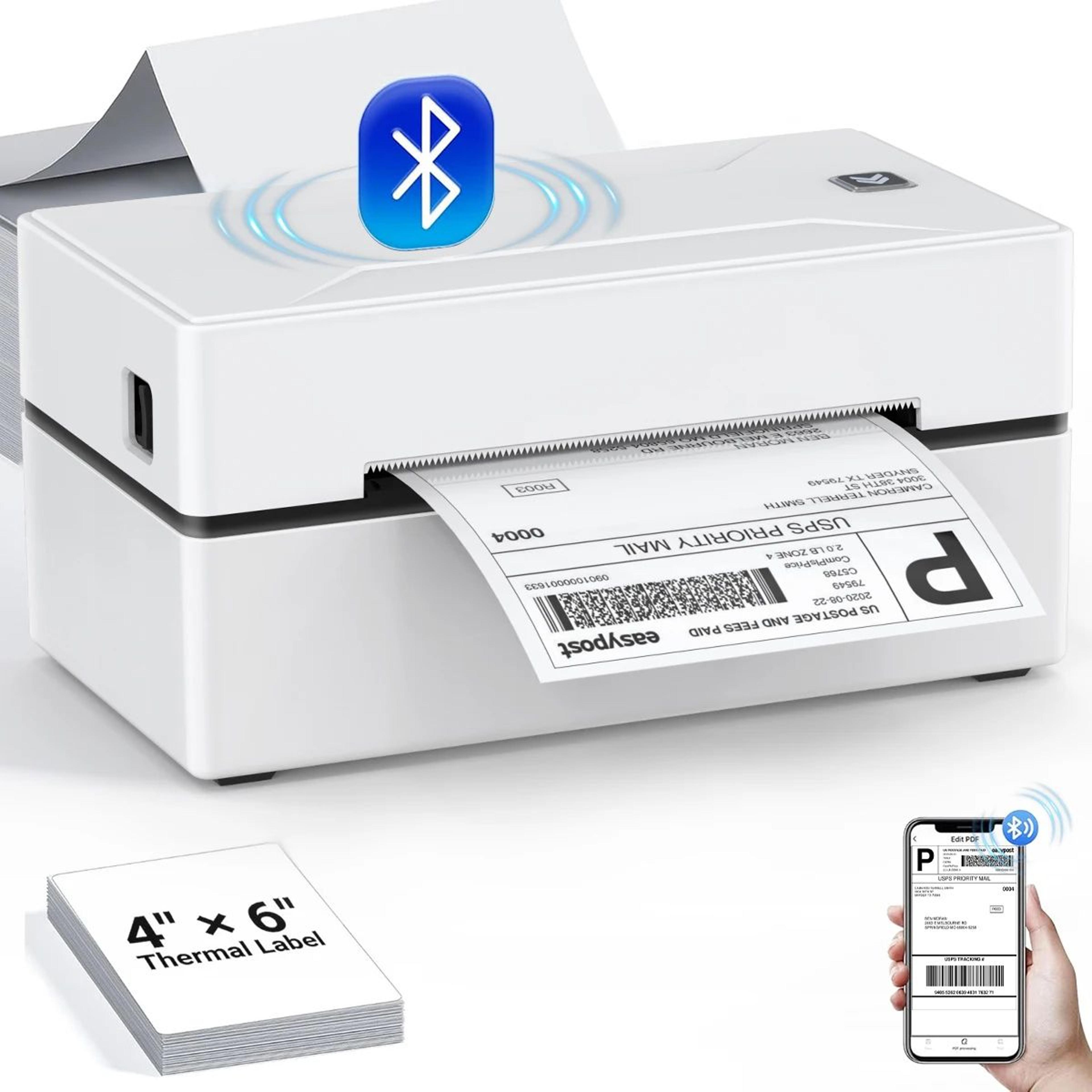 d100 bluetooth thermal shipping label printer 4x6 inch