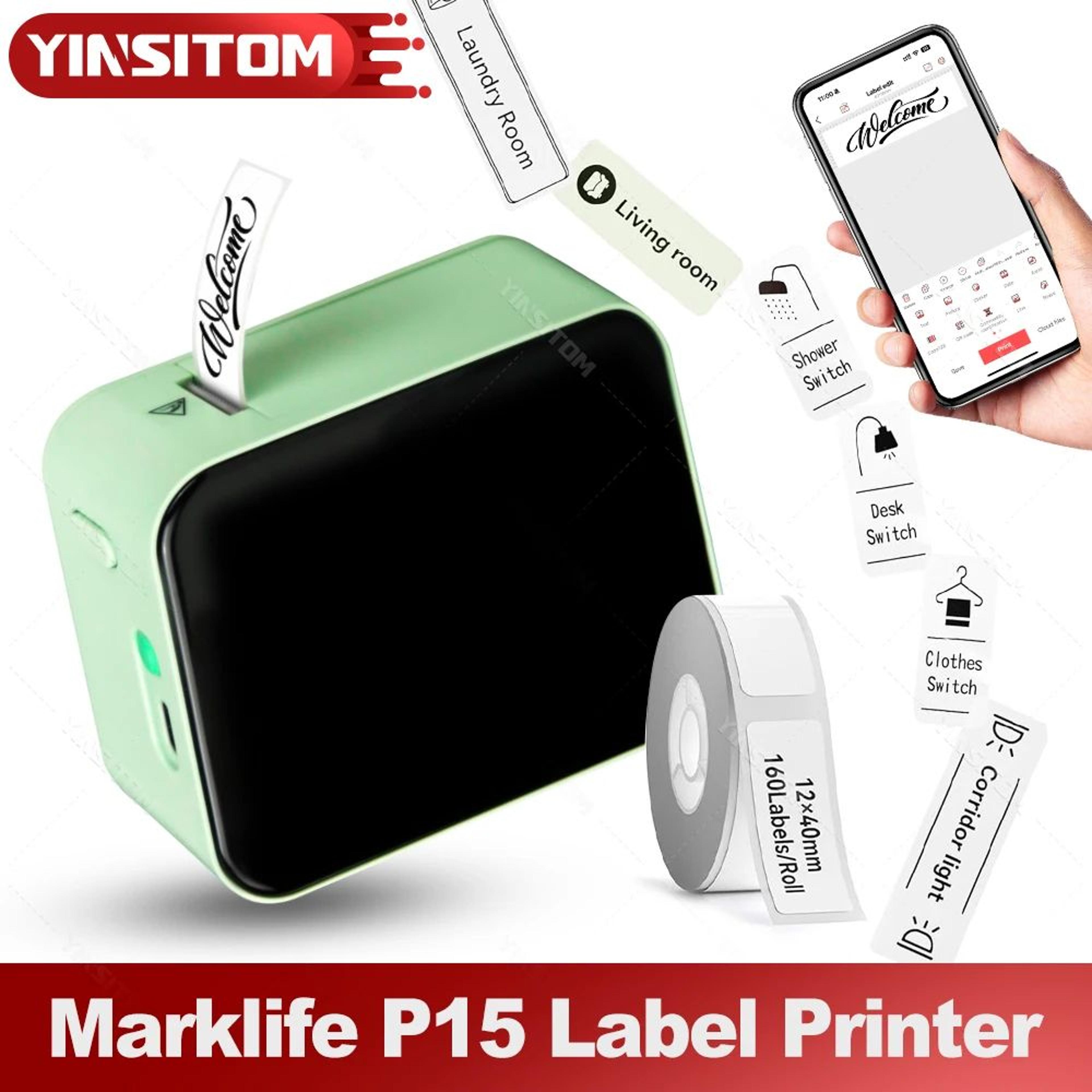 p15 mini wireless sticker label maker
