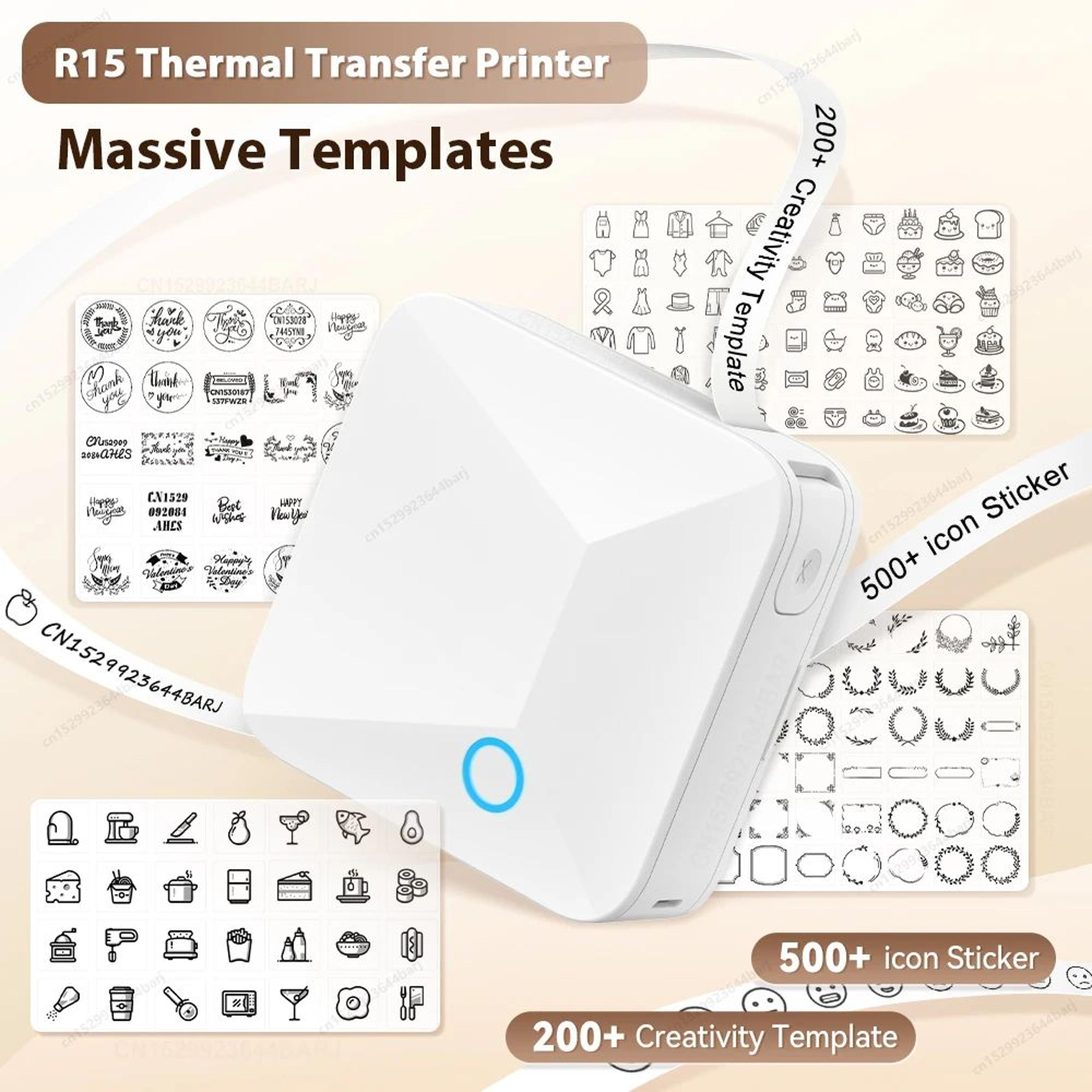 r15 mini satin ribbon label printer