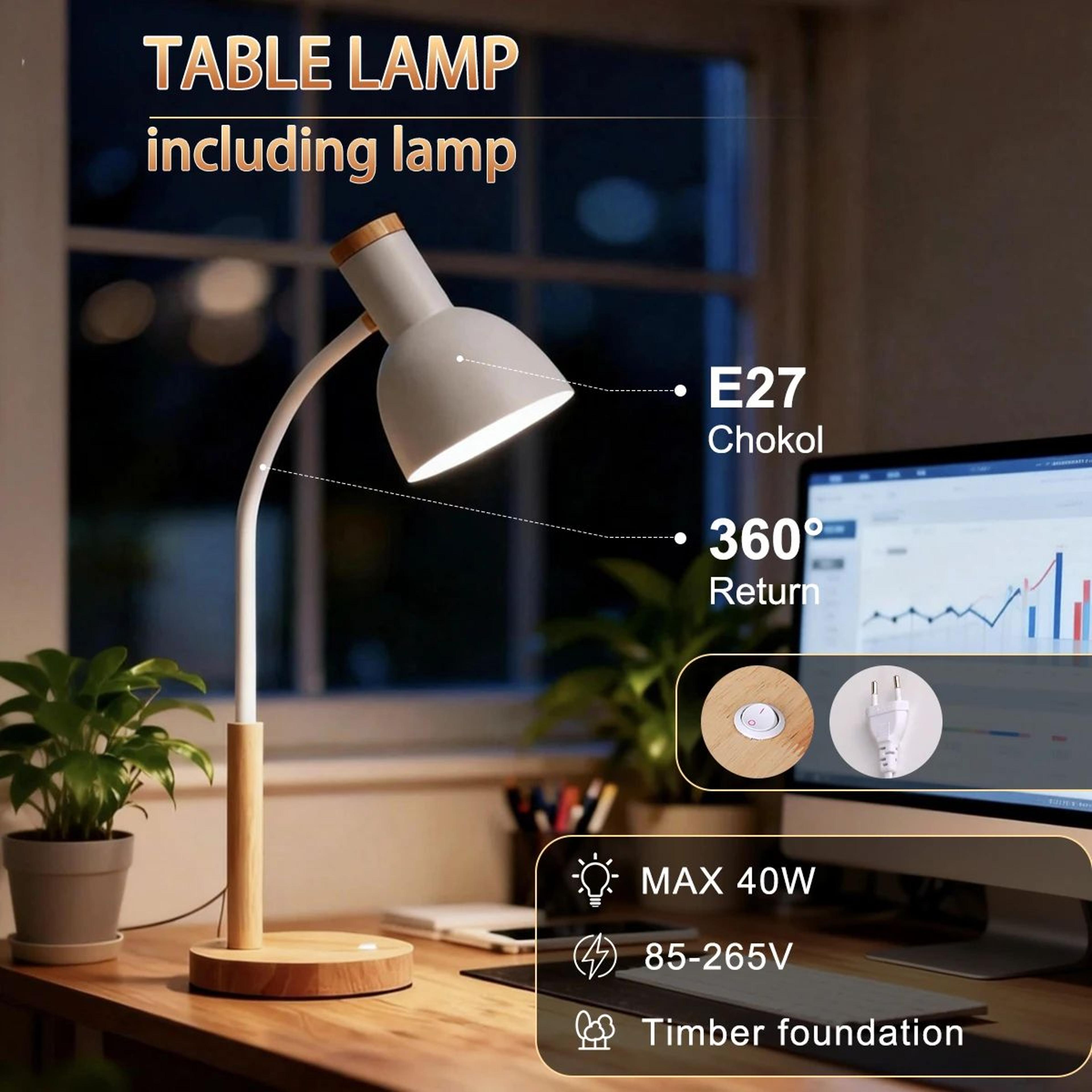 modern led desk lamp e27