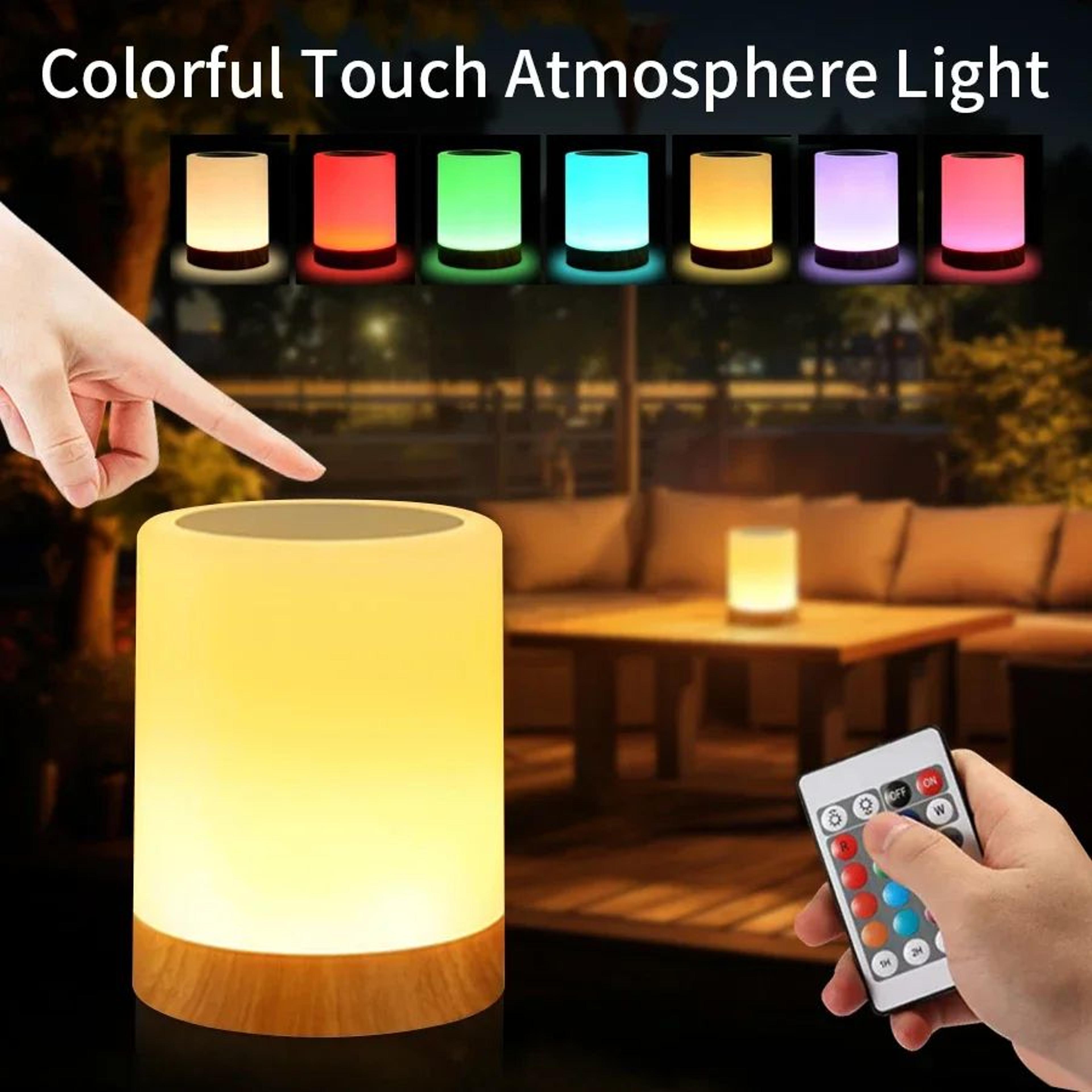 13 color rechargeable led night light