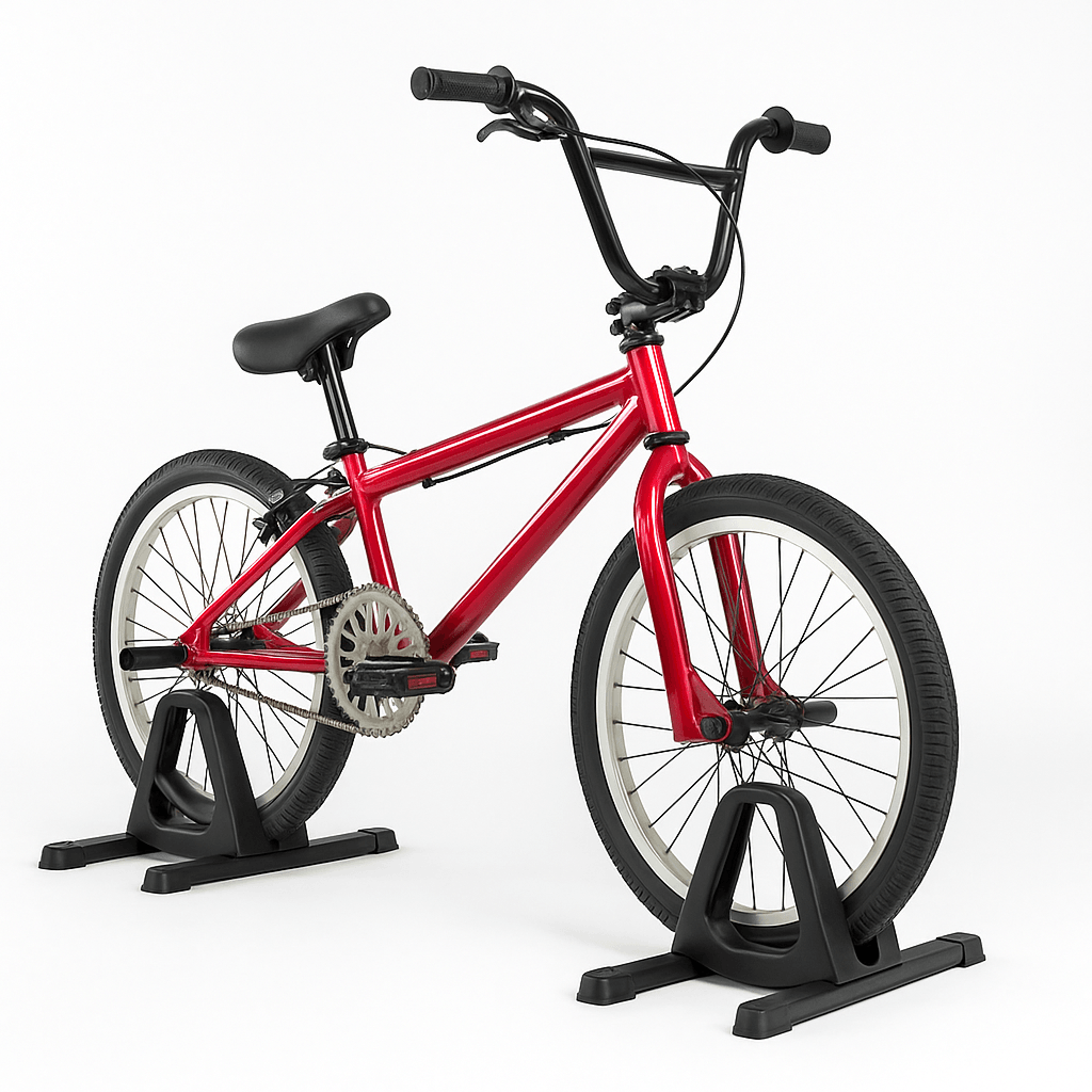 portable floor bike stand for smaller bikes lightweight, easy storage