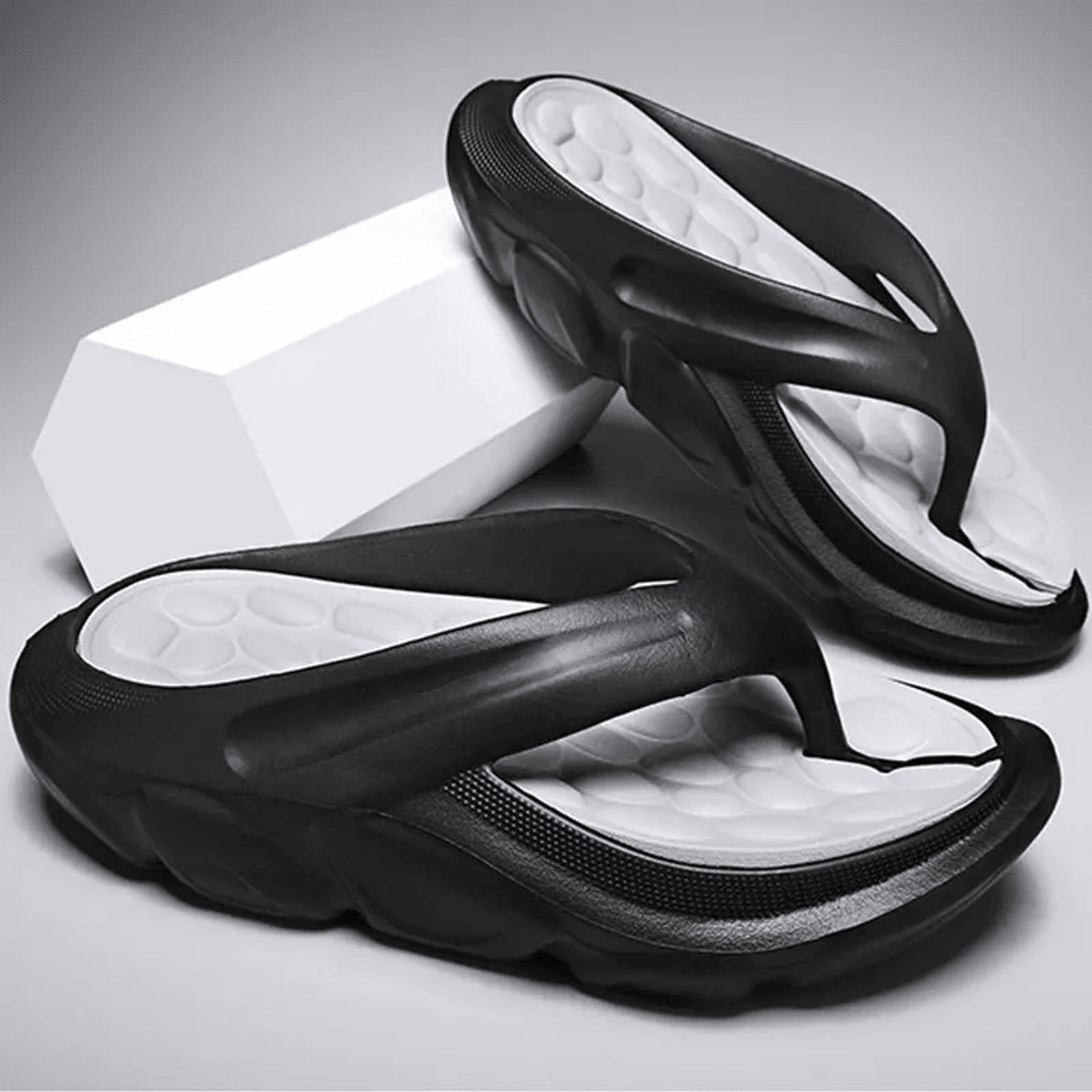 men's soft massage flip flops – breathable summer slippers for outdoor comfort