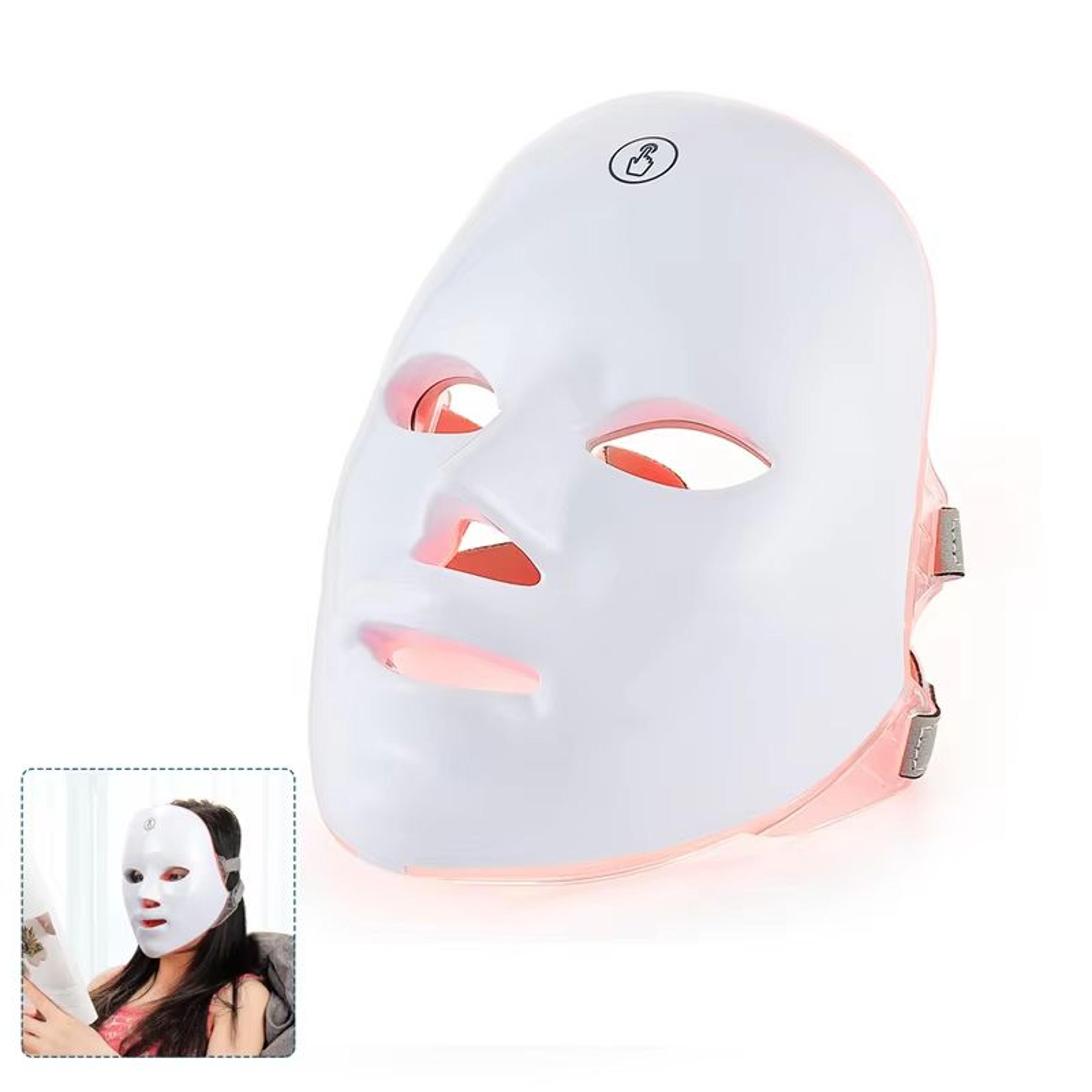 wireless photon rejuvenation led beauty mask 7 color face and neck therapy