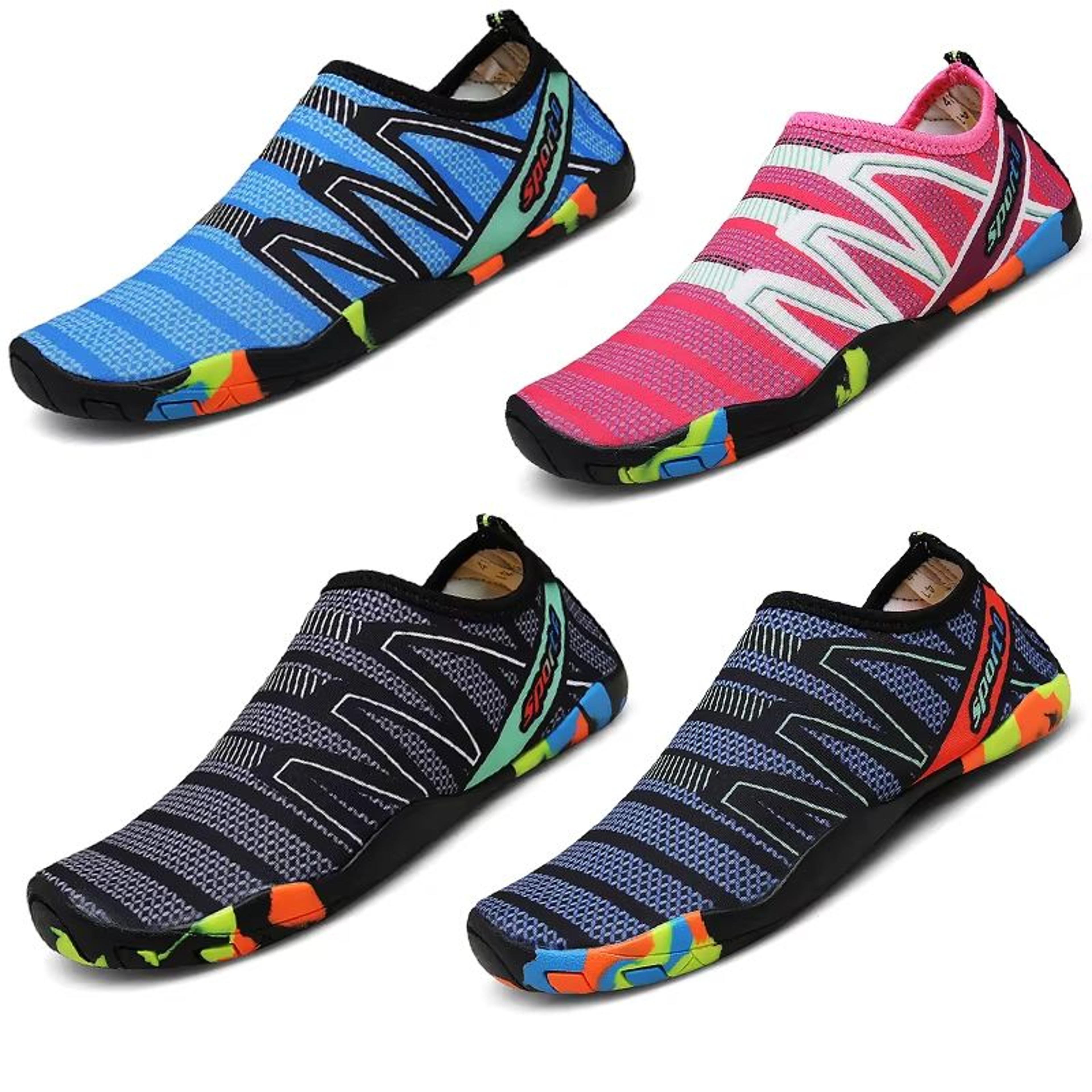 quick drying aqua shoes – unisex beach water shoes, lightweight & breathable sneakers for swimming and surfing