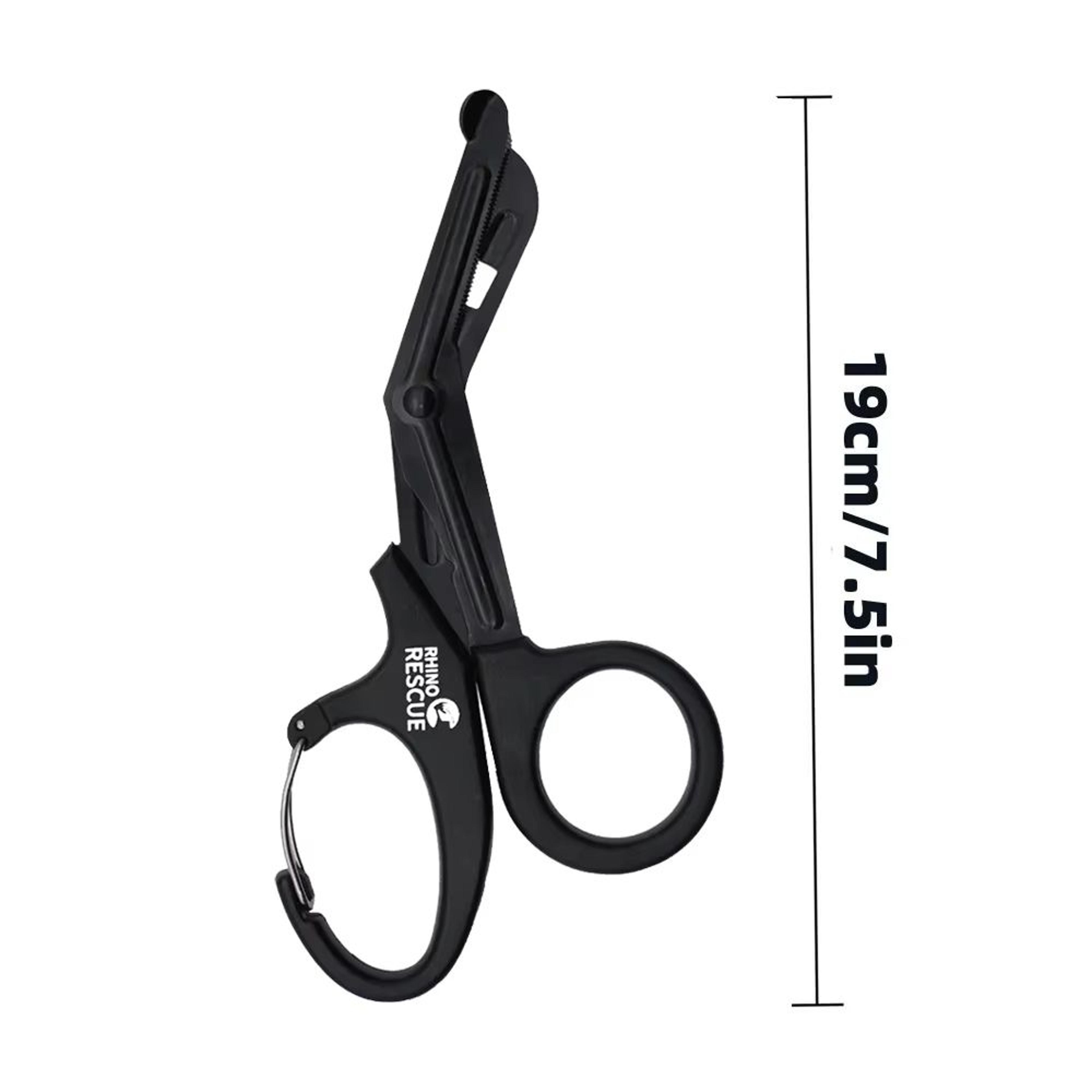 rhino rescue 7.5" trauma shears – premium stainless steel medical emergency scissors with non-stick fluoride-coated blad