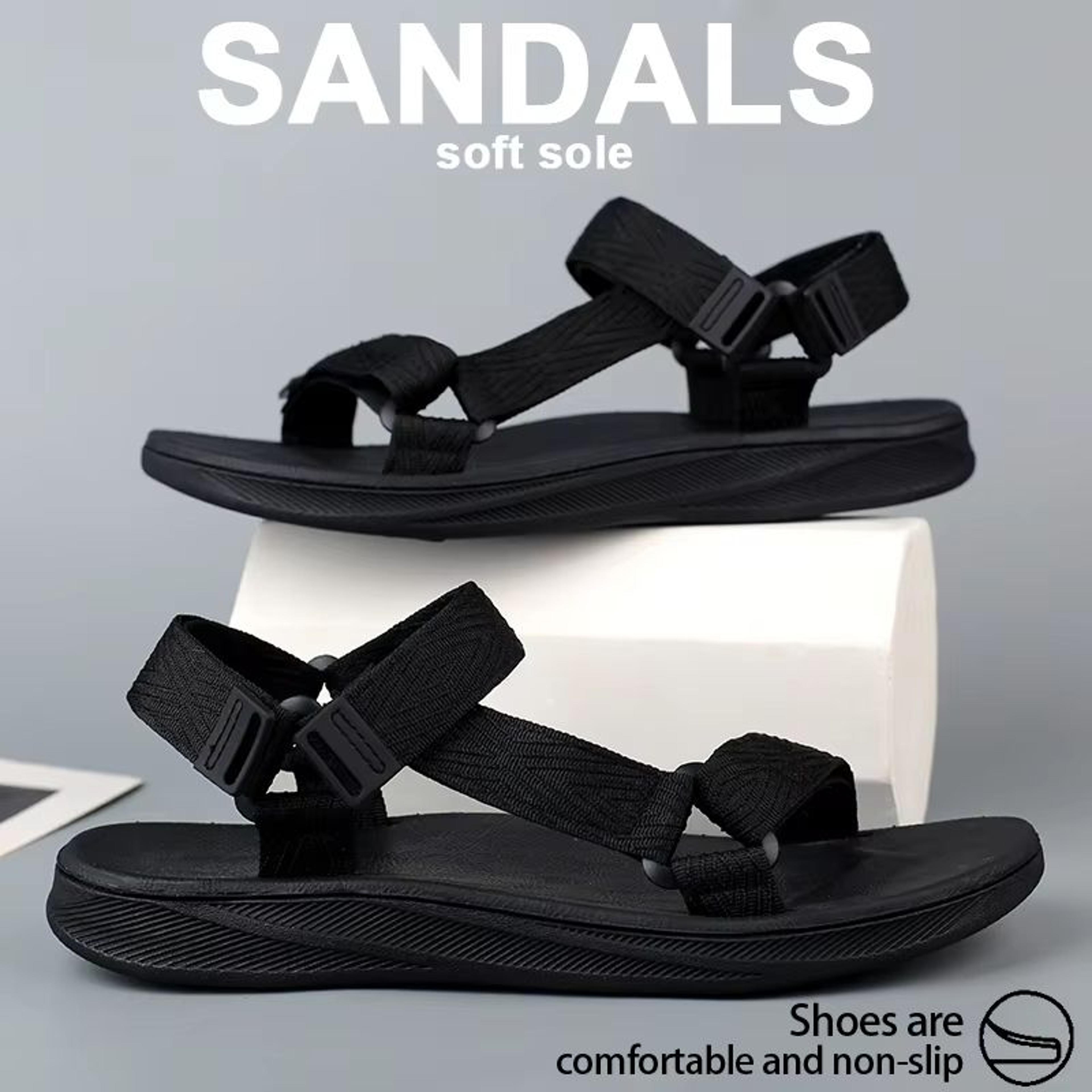 mens arch support gladiator sandals with anti-skid yoga insole