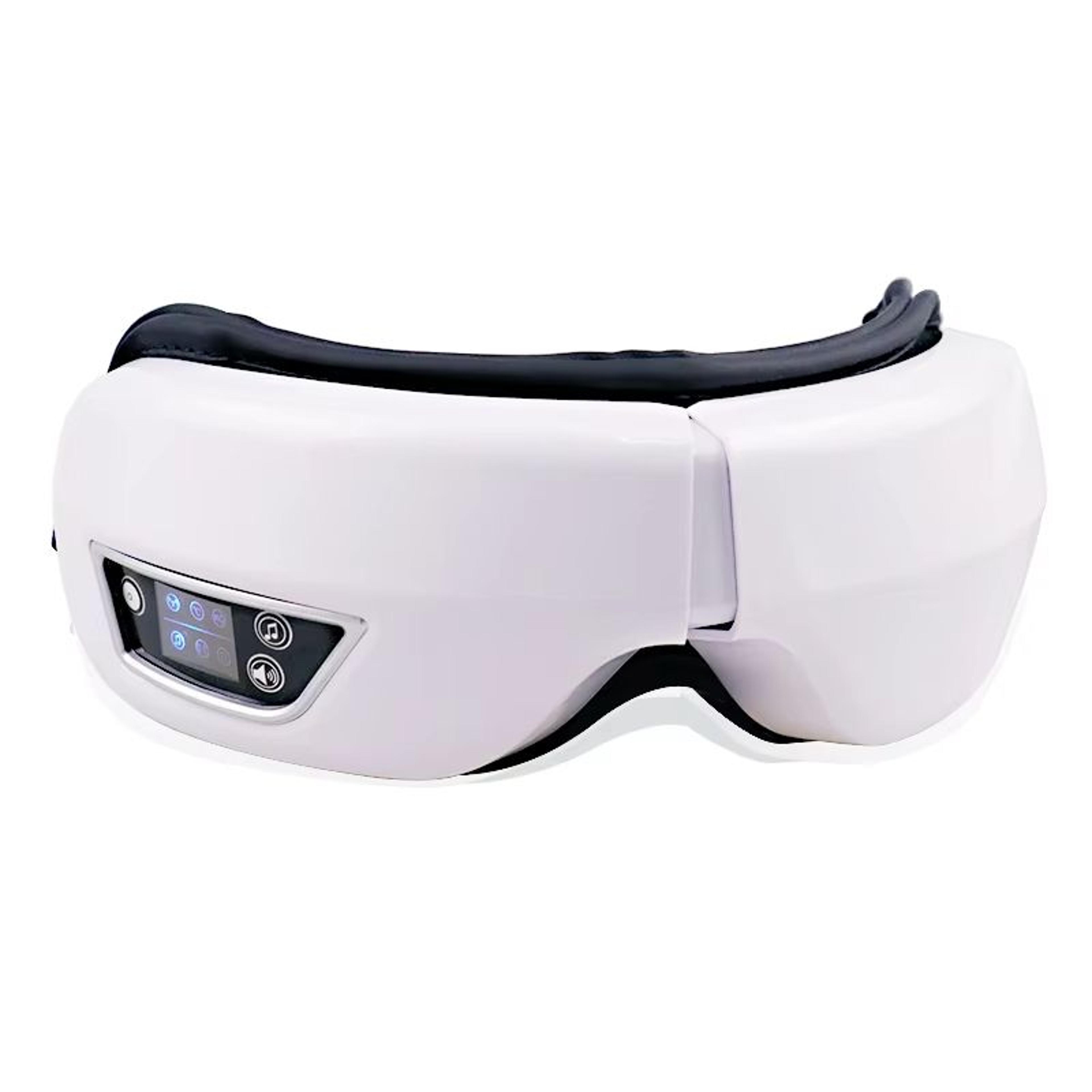 smart vibration eye massager with heat & airbag compression for dark circles and eye fatigue relief
