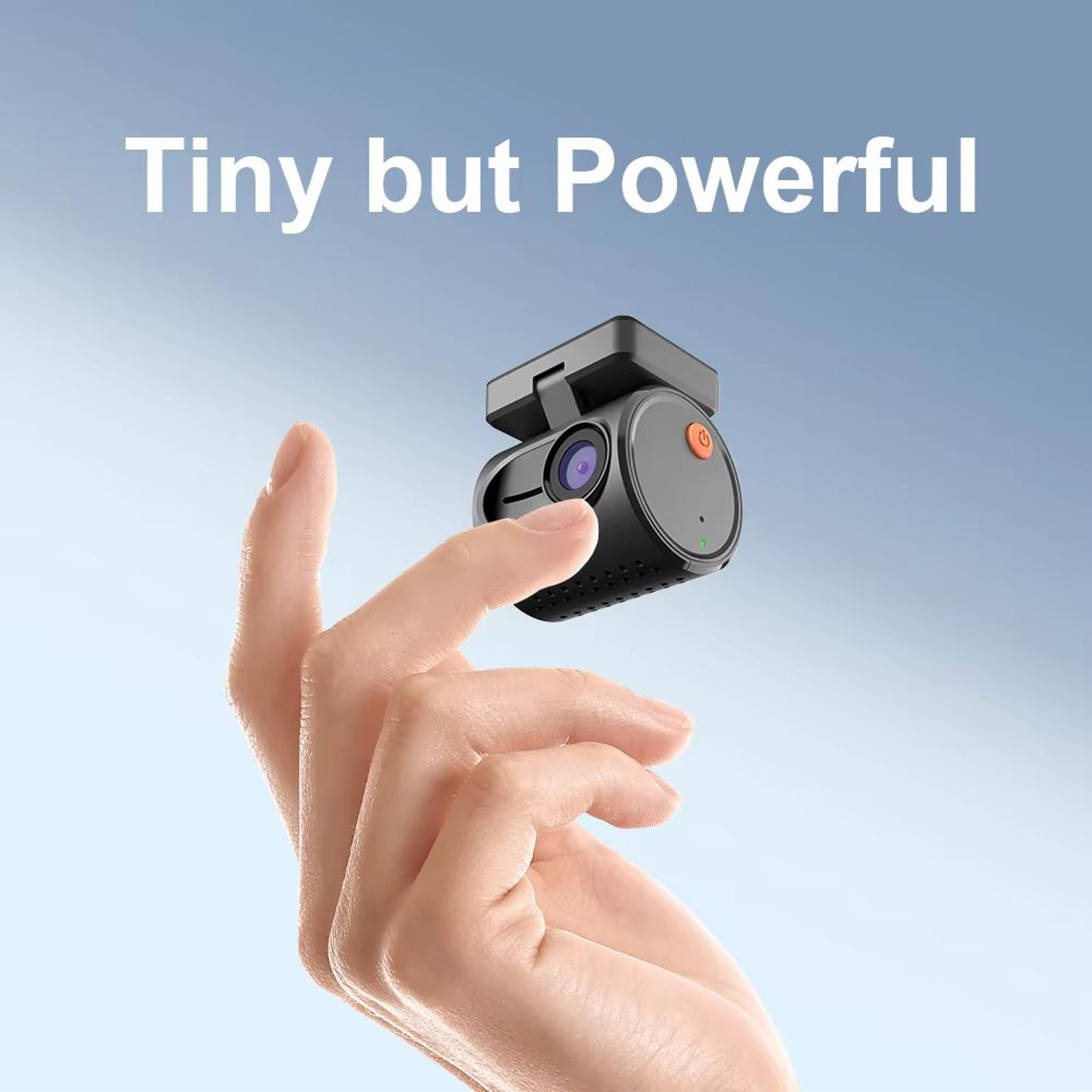 kawa mini 3 2k dash cam – smart car dvr with voice control, night vision, wifi, and emergency recording
