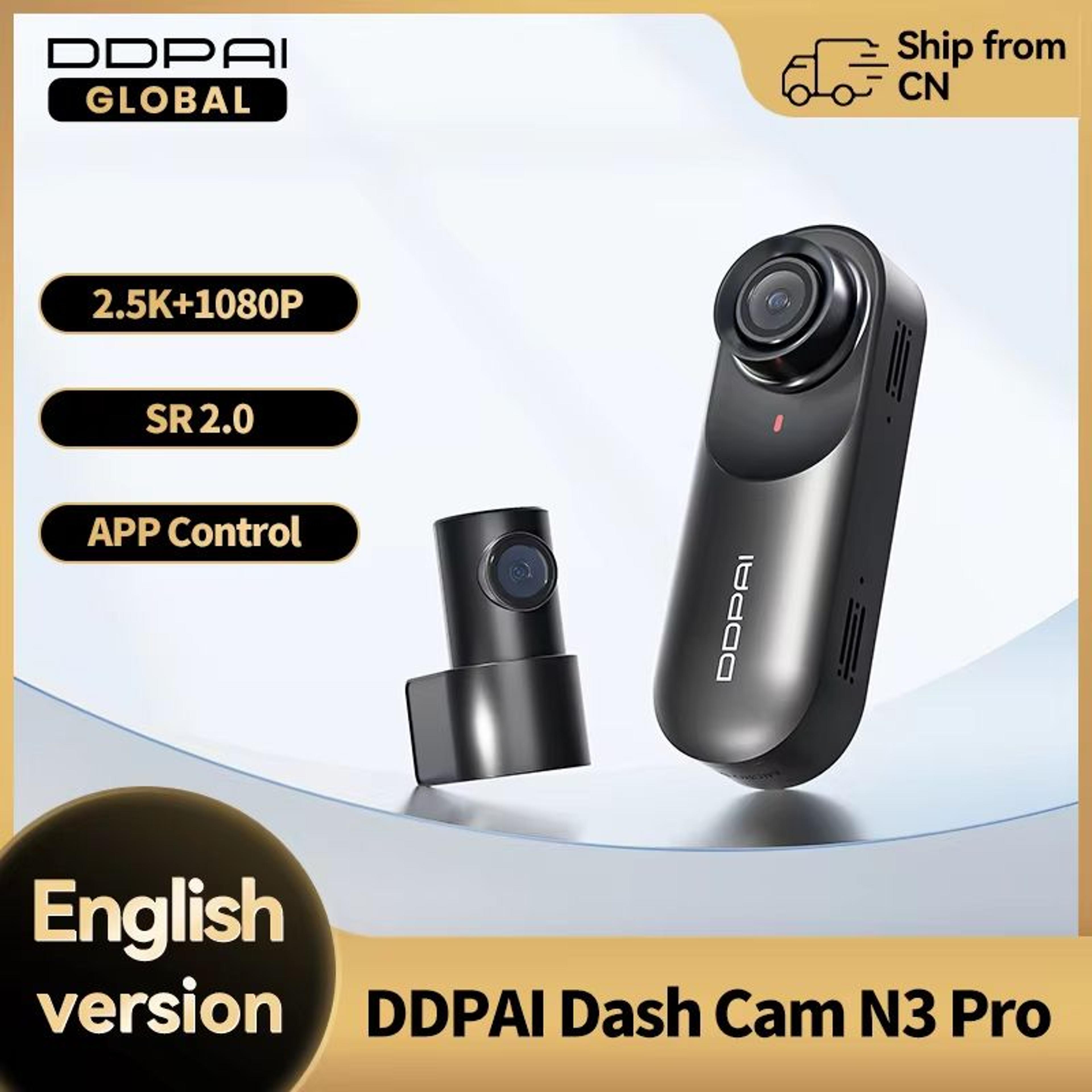 ddpai mola n3 pro 2.5k smart dash cam with wifi – car dvr with night vision & gps-ready recording