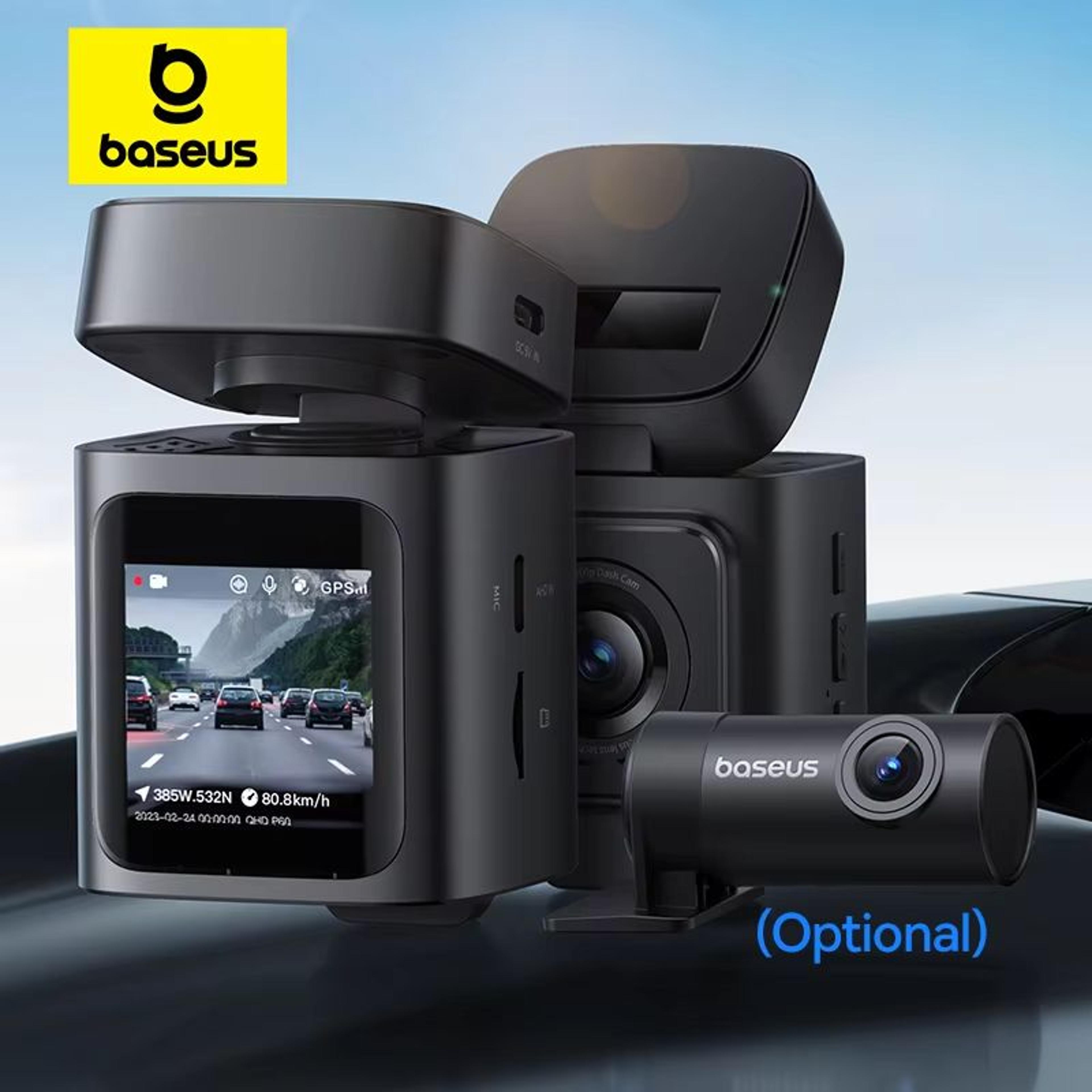 baseus vd1 3k dash cam with gps – front and rear car camera with supercapacitor & 24h parking surveillance