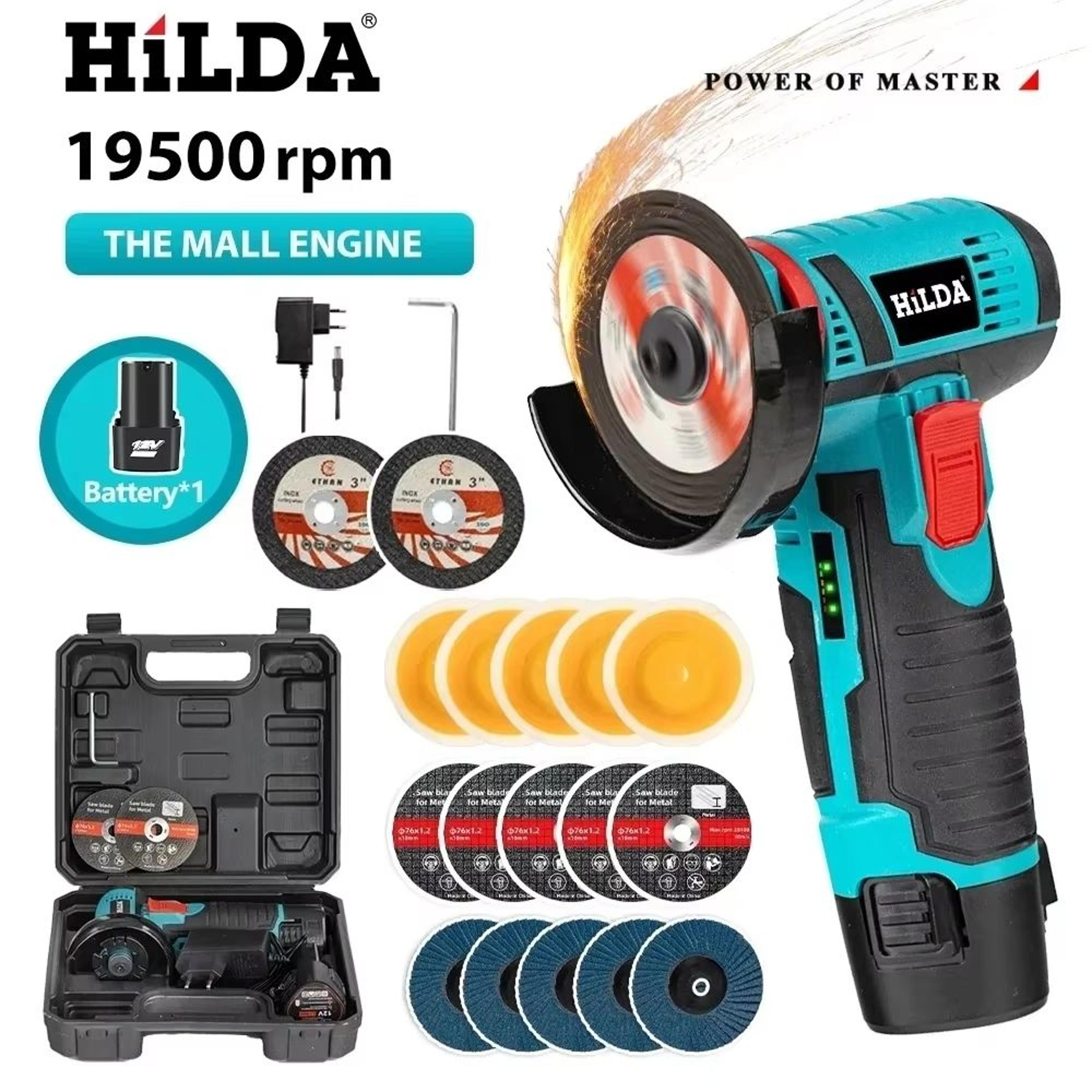 12v cordless angle grinder mini rechargeable power tool for cutting & polishing