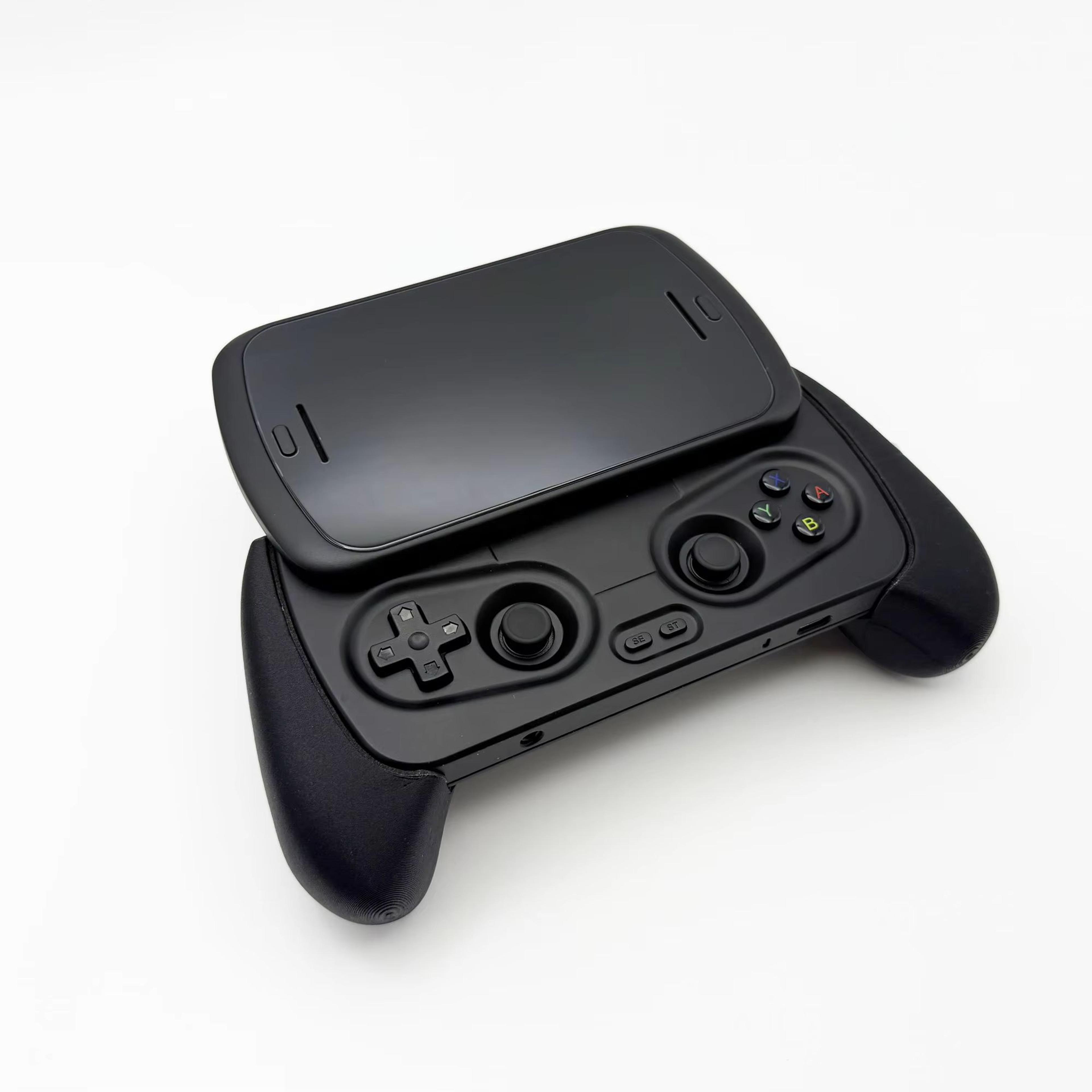 ergonomic grip handle for anbernic rg slide – 3d printed comfort grip for handheld gaming consoles