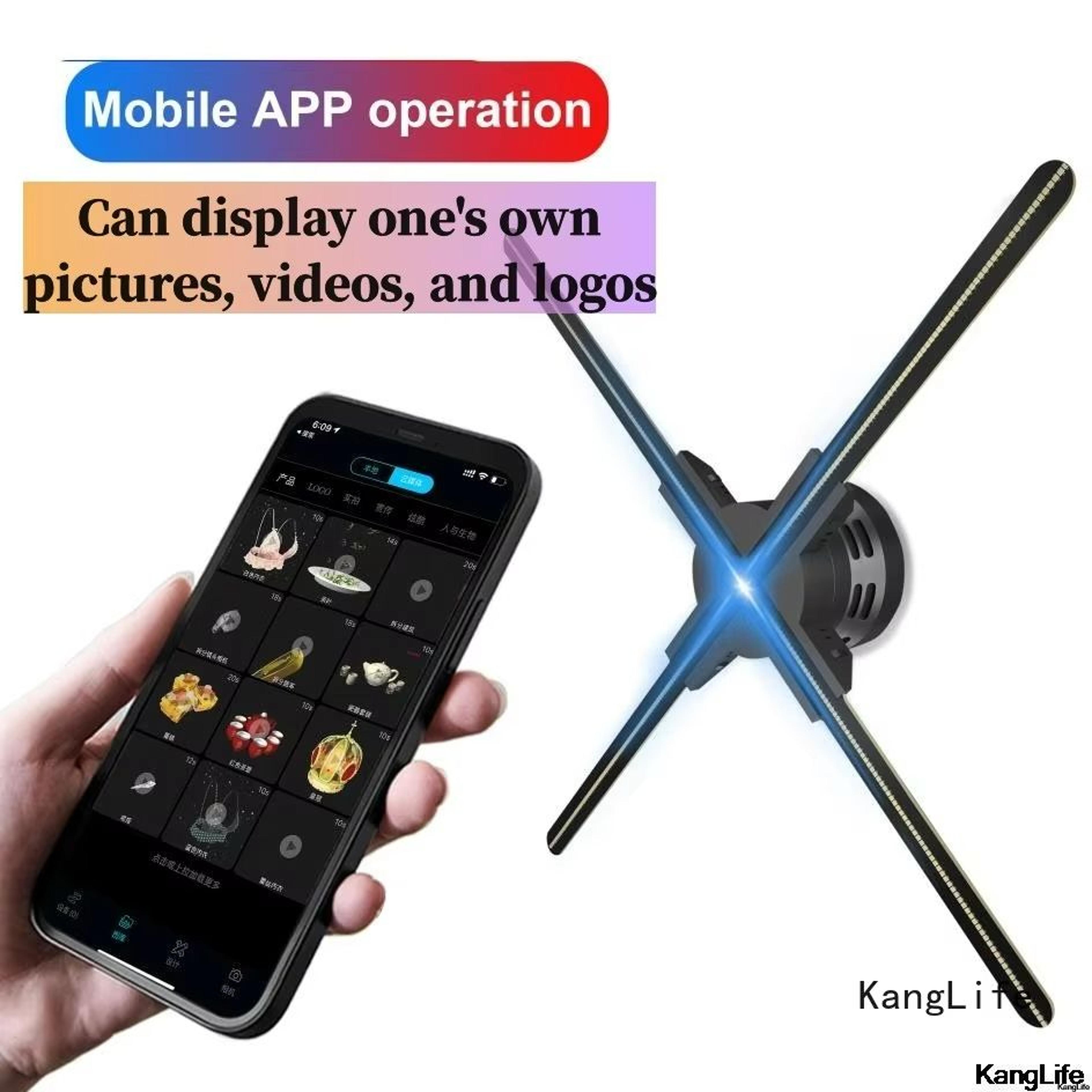clearview pro 3d hologram fan display – wifi holographic projector for stunning commercial hologram display