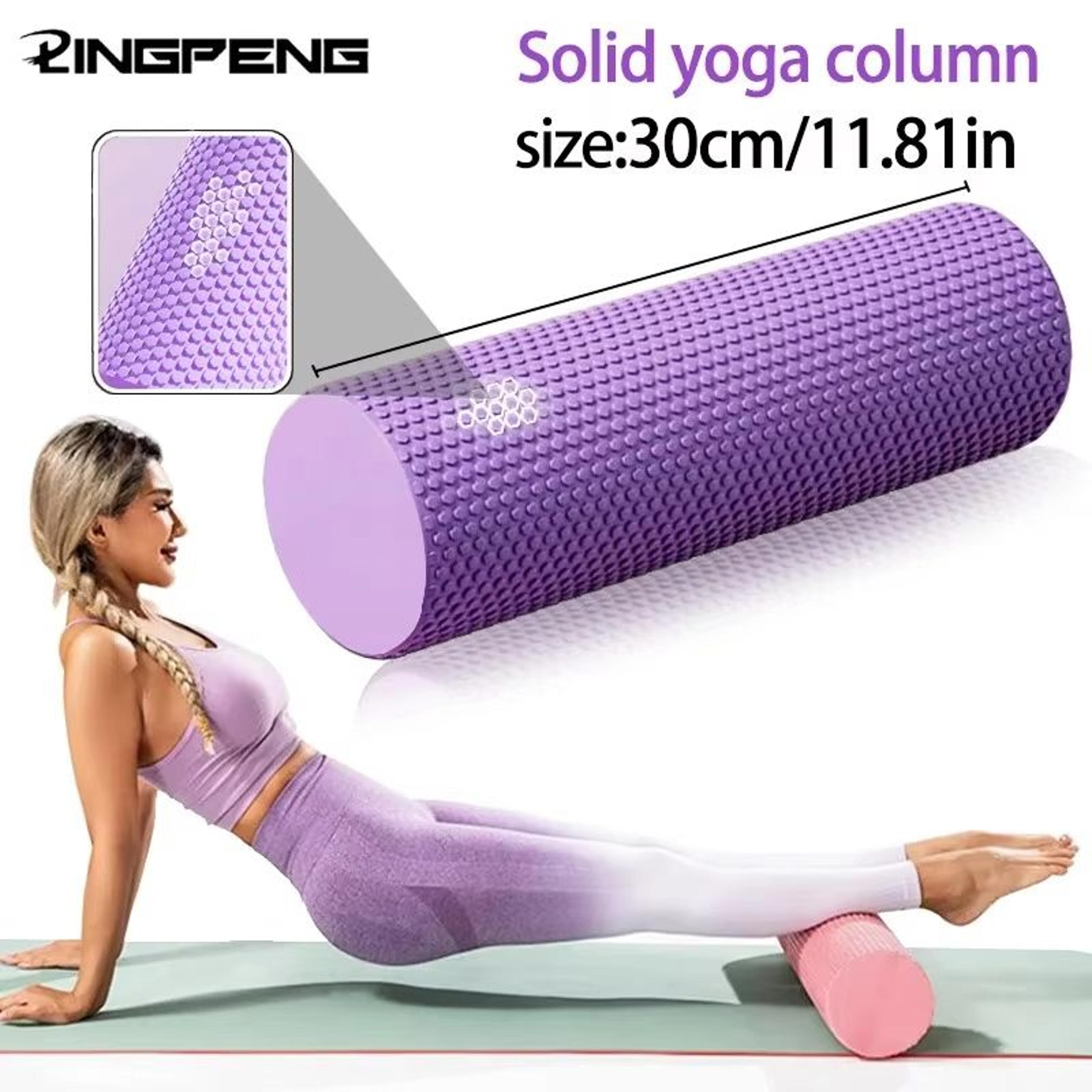 eva hexglow foam roller – compact muscle relief for yoga & pilates