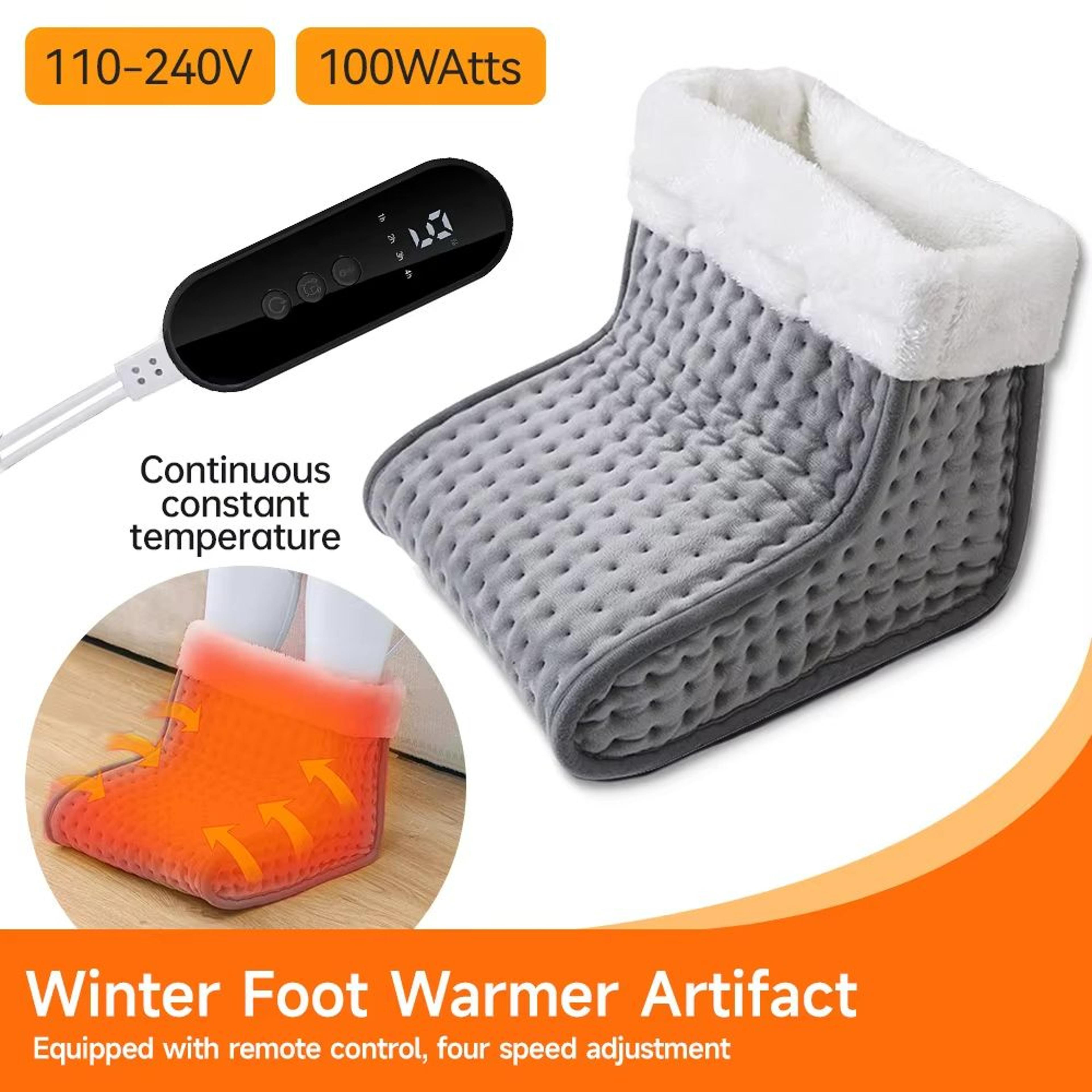 cozyfeet electric heated foot warmer – 9 gear heating pad with adjustable temperature control