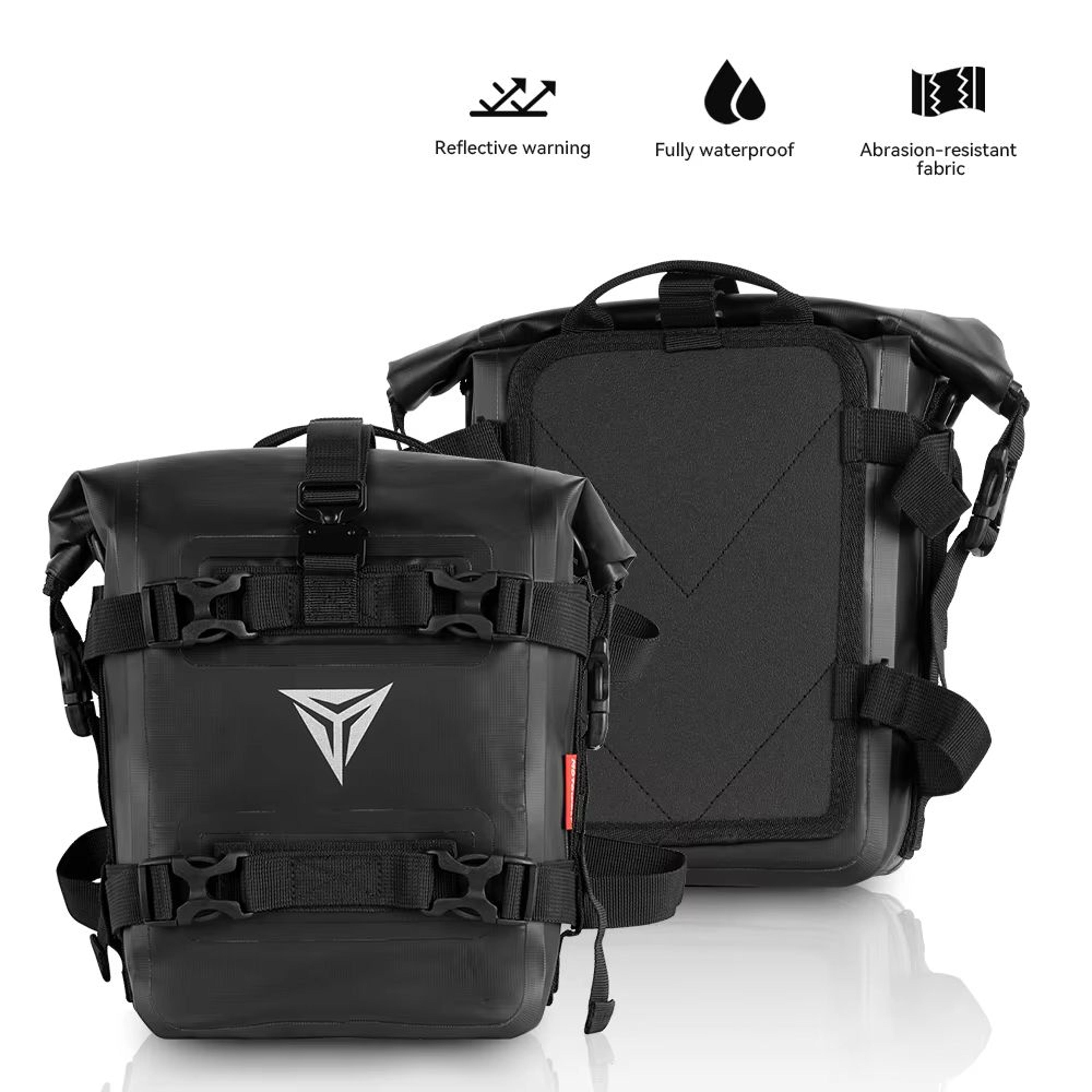 adventureguard 8l waterproof motorcycle side bag – crash bar saddle tool pack
