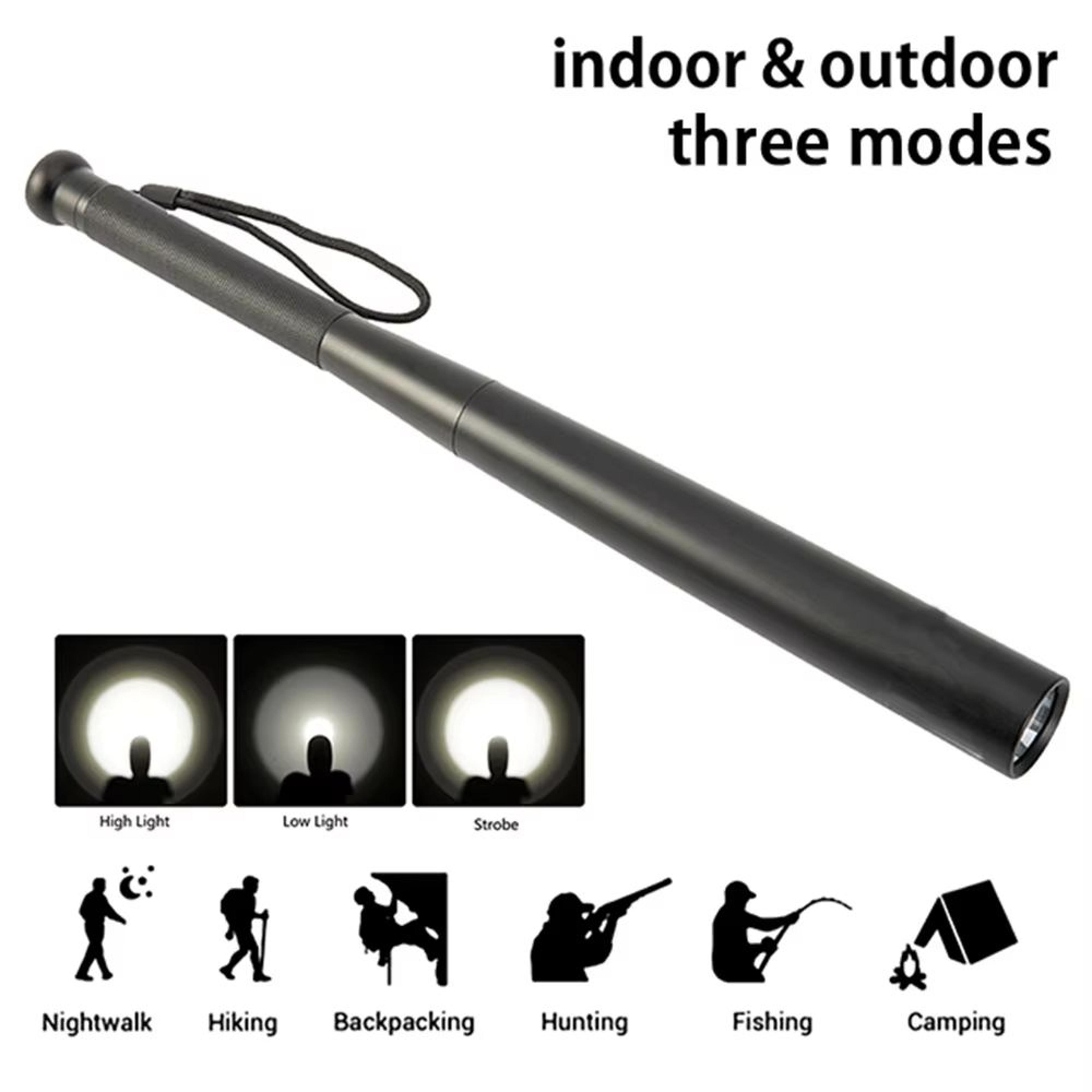 ultra bright baseball bat flashlight – self-defense & outdoor emergency torch