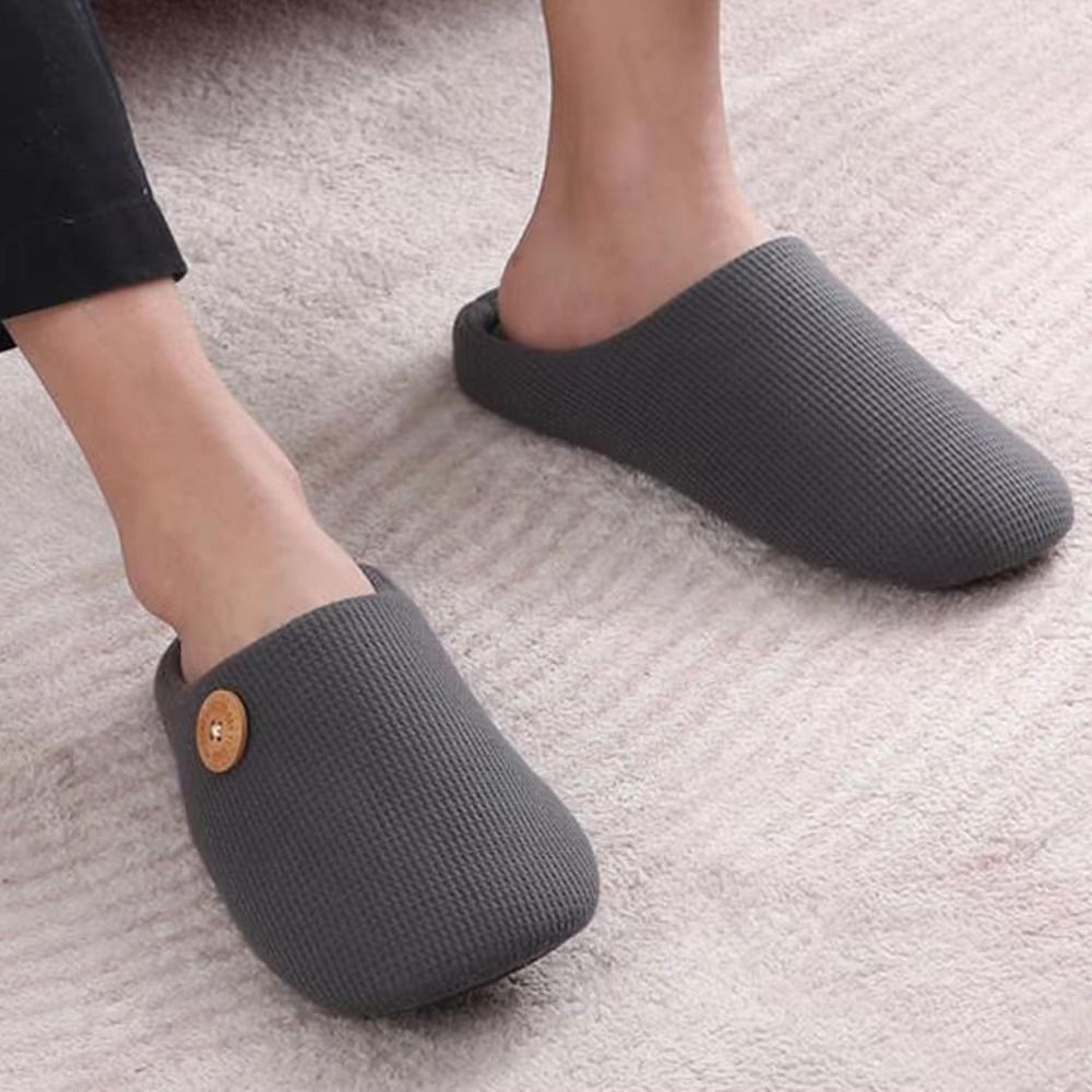litfun warm fluffy indoor-outdoor cotton slippers
