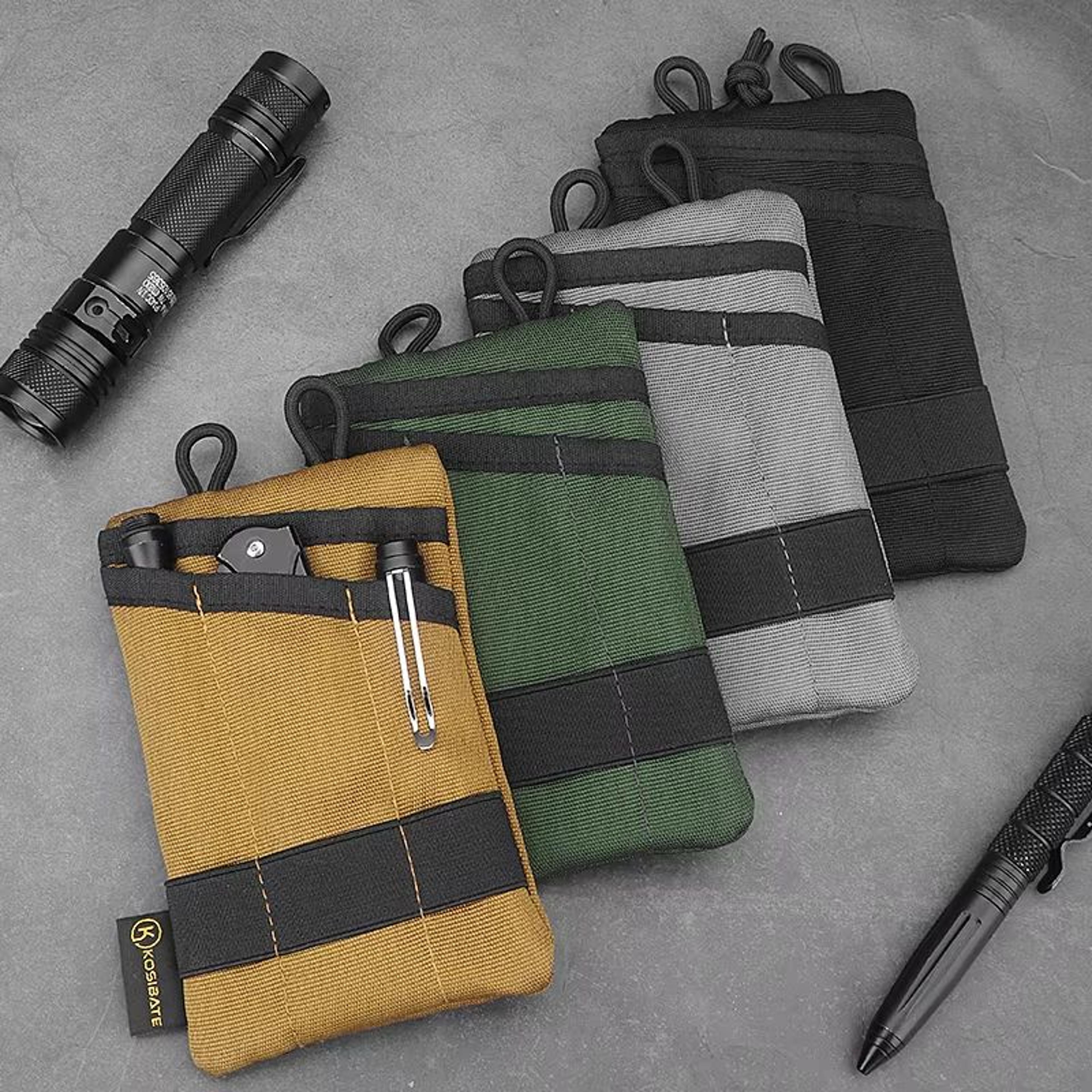 tactical edc molle pouch – mini wallet, card, and key belt waist pack for camping, hiking, and hunting