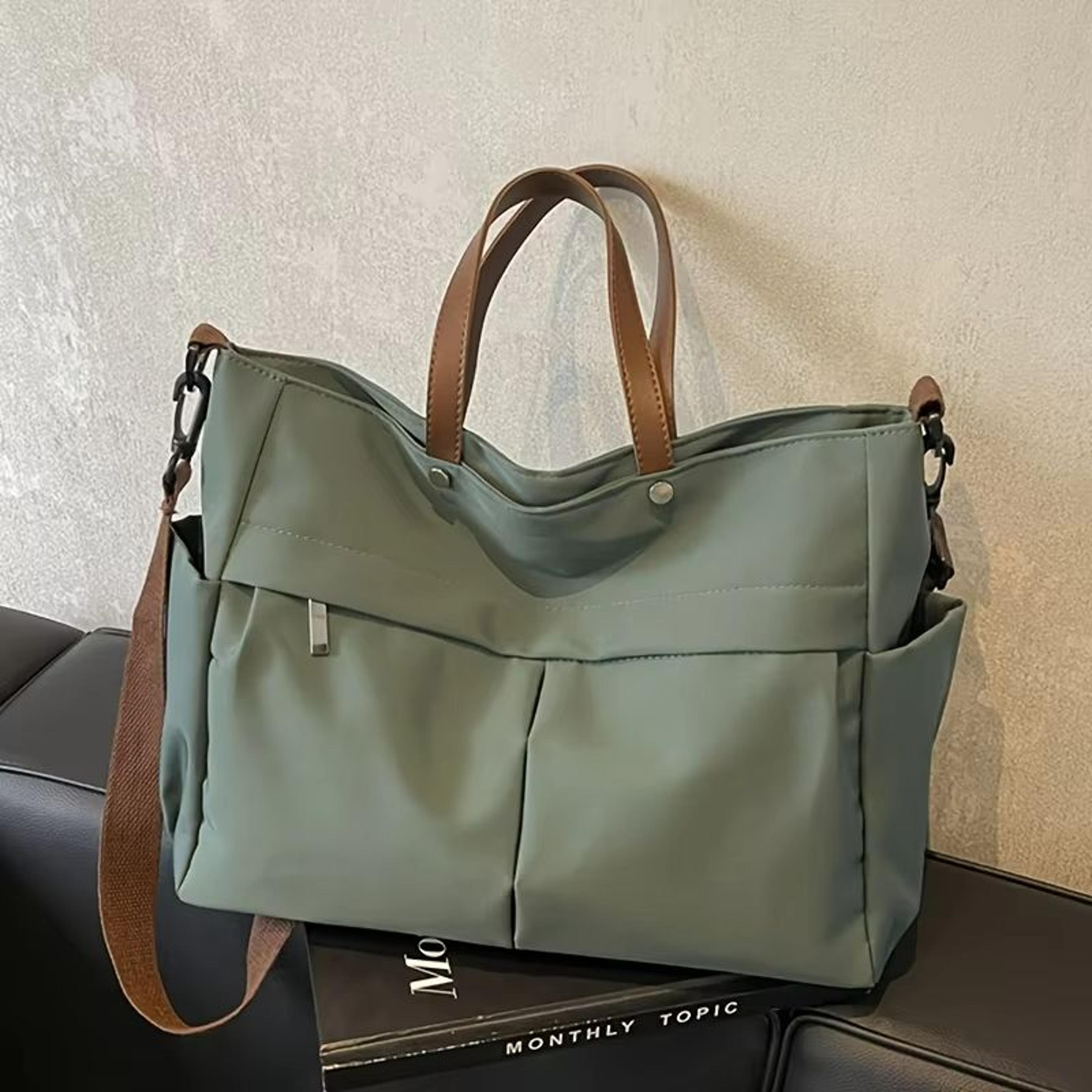 everyday luxe nylon large-capacity tote