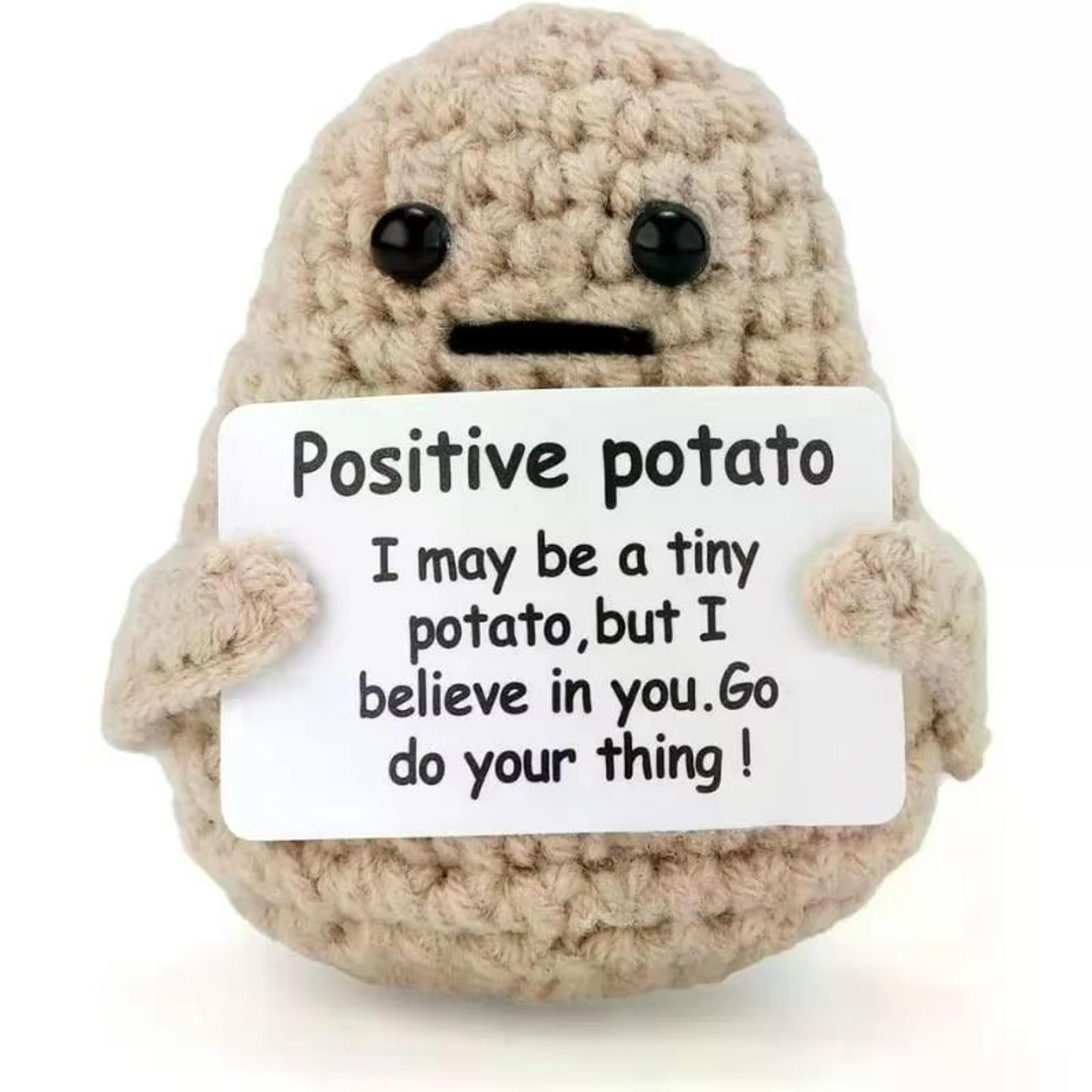 cozy pocket hug mini wool doll – positive energy handmade plush