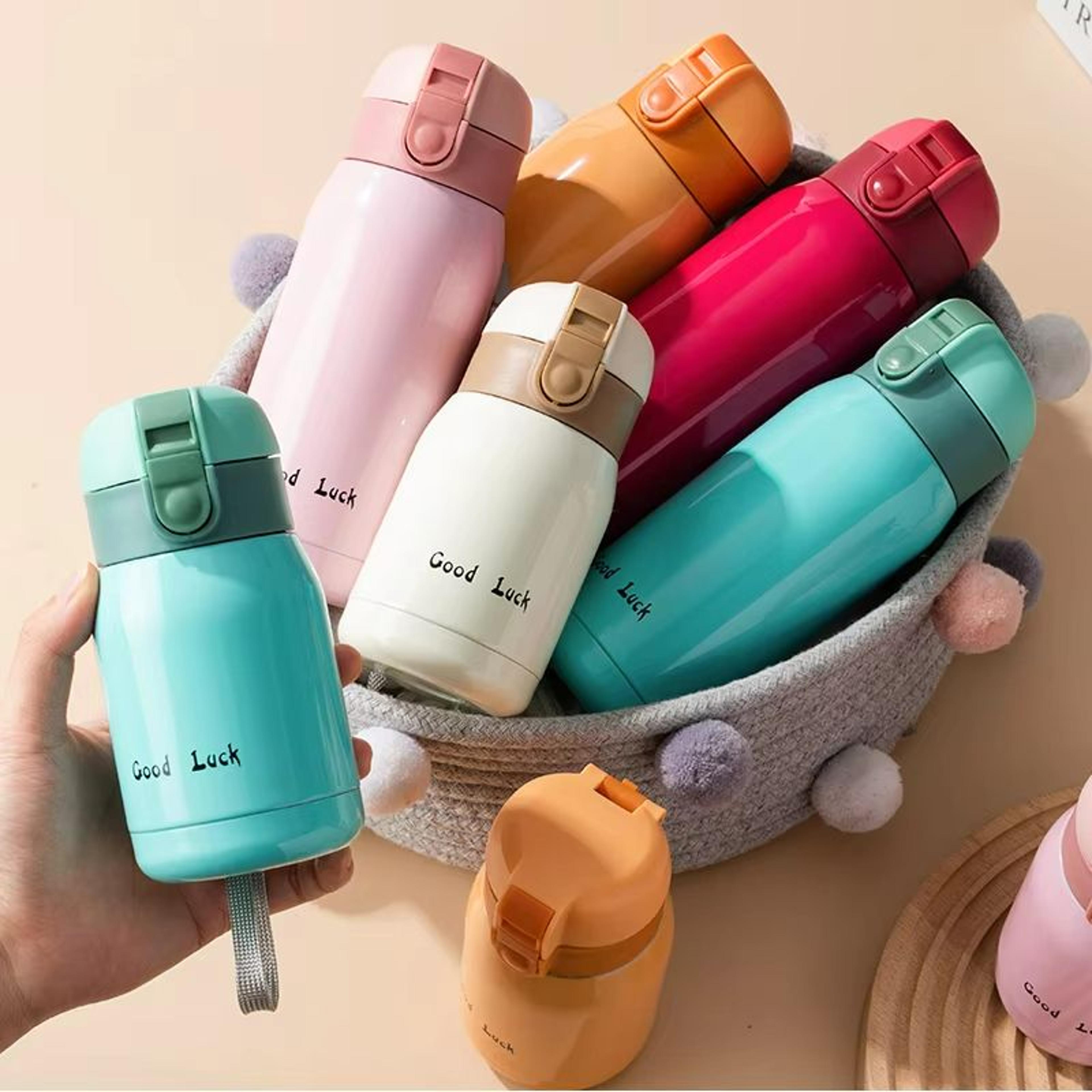 thermogo stainless steel travel mug – mini vacuum insulated flask for hot & cold drinks (200ml/350ml)