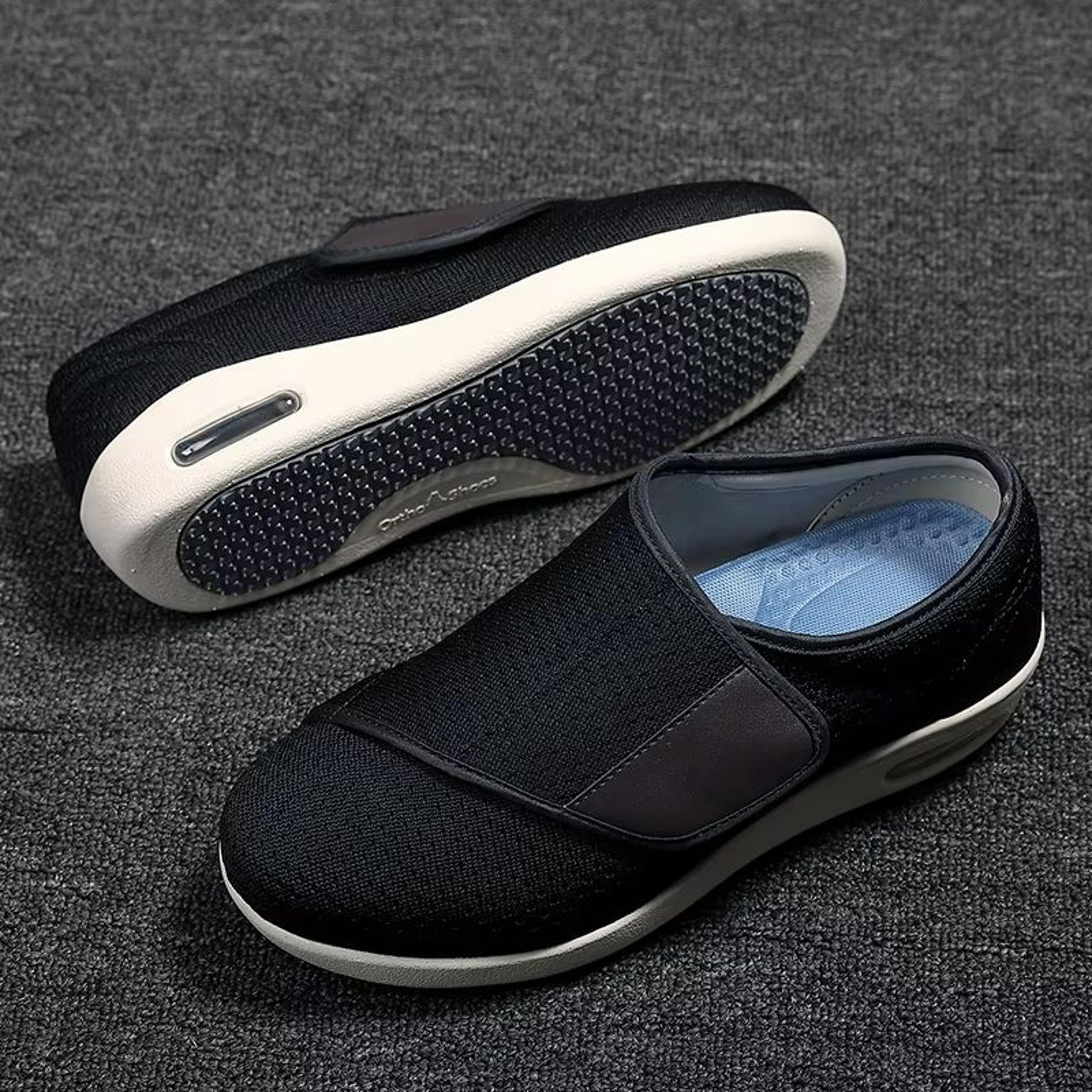men's orthopedic wide fit walking shoes comfortable diabetic shoes for swollen feet and big sizes