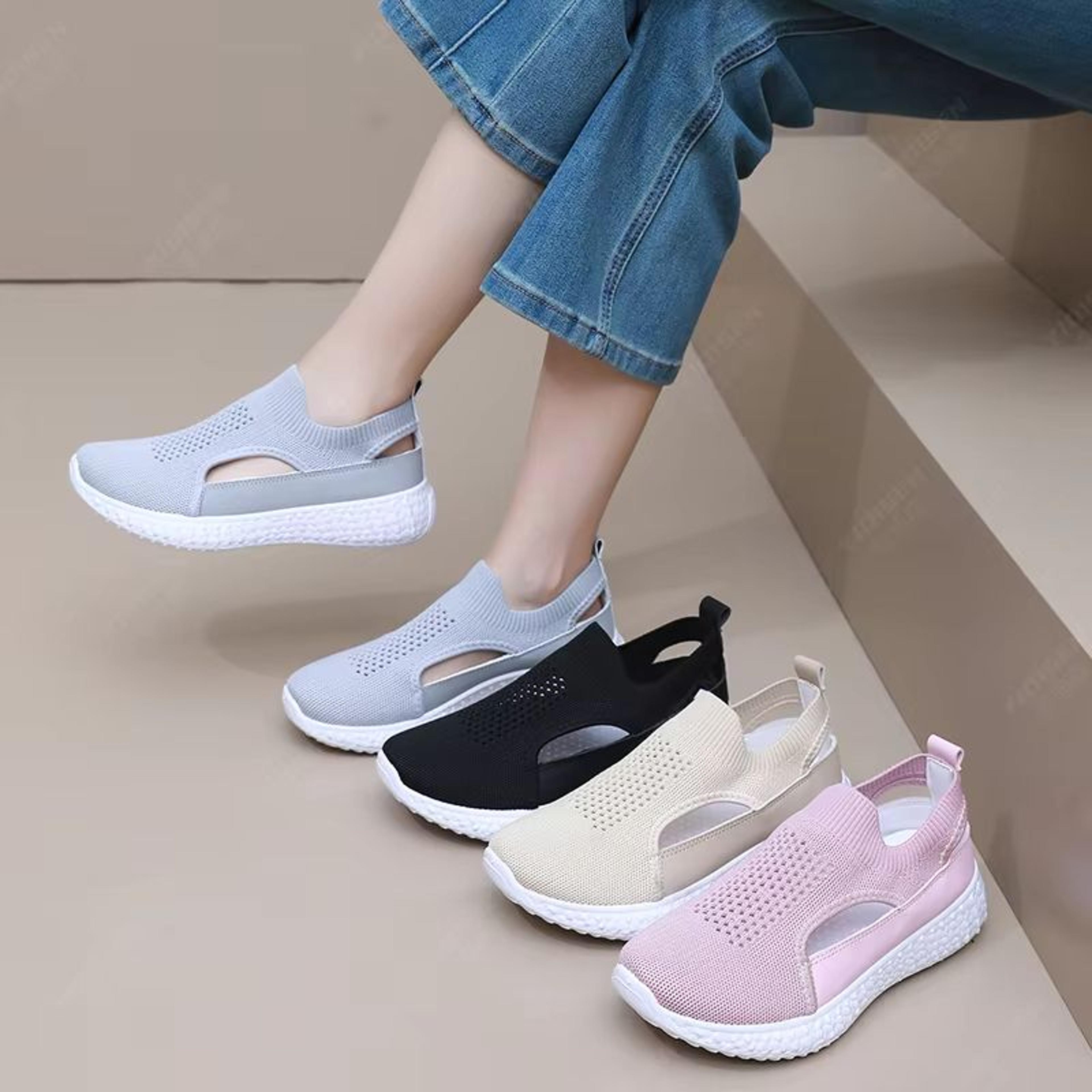 women's summer breathable platform sports shoes comfortable non slip casual net sandals