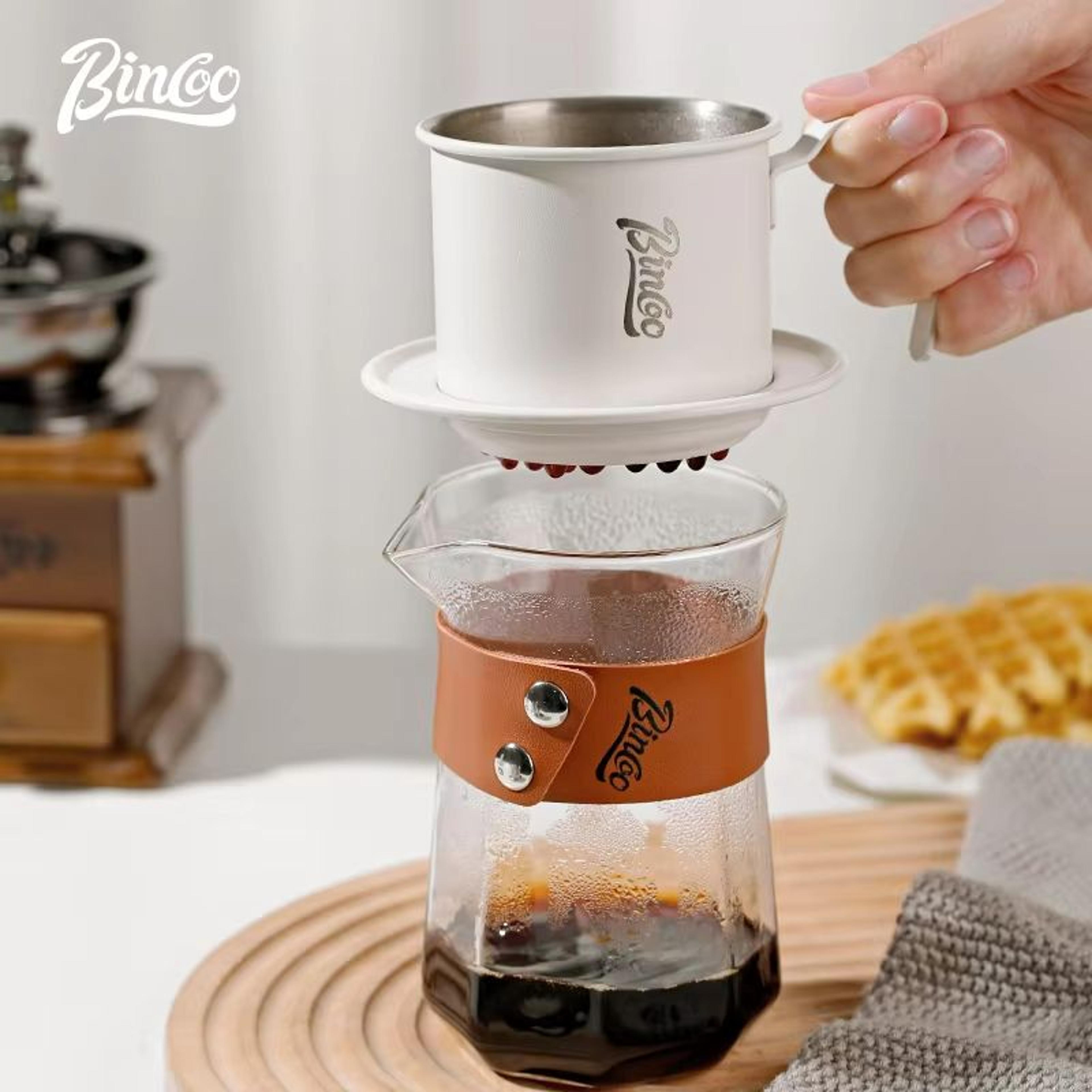 stainless steel vietnamese coffee drip filter – portable french press style coffee maker for home & camping