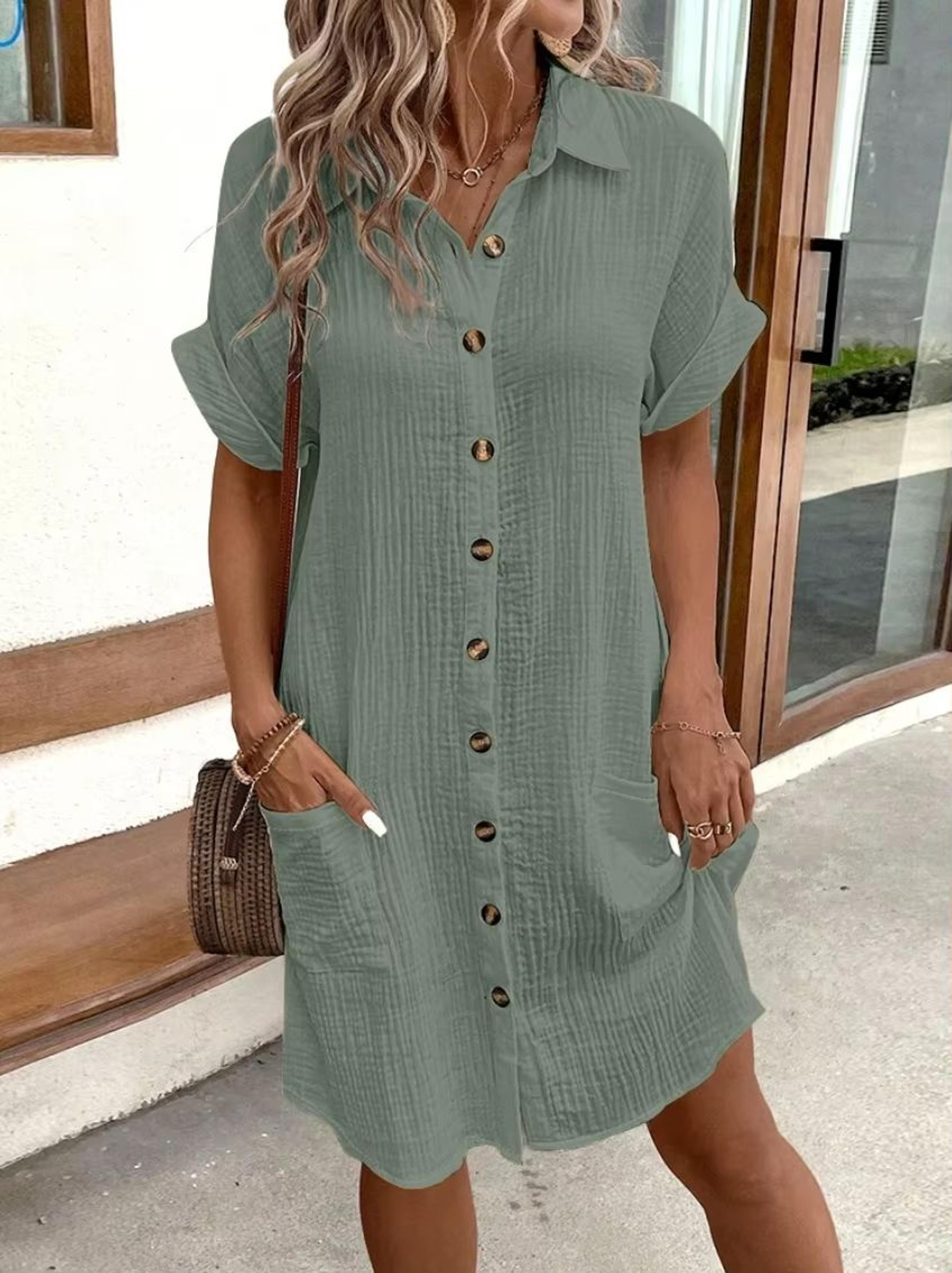 mini dress casual summer Blue Floral Mini Casual Summer Dress Blue Floral / Small