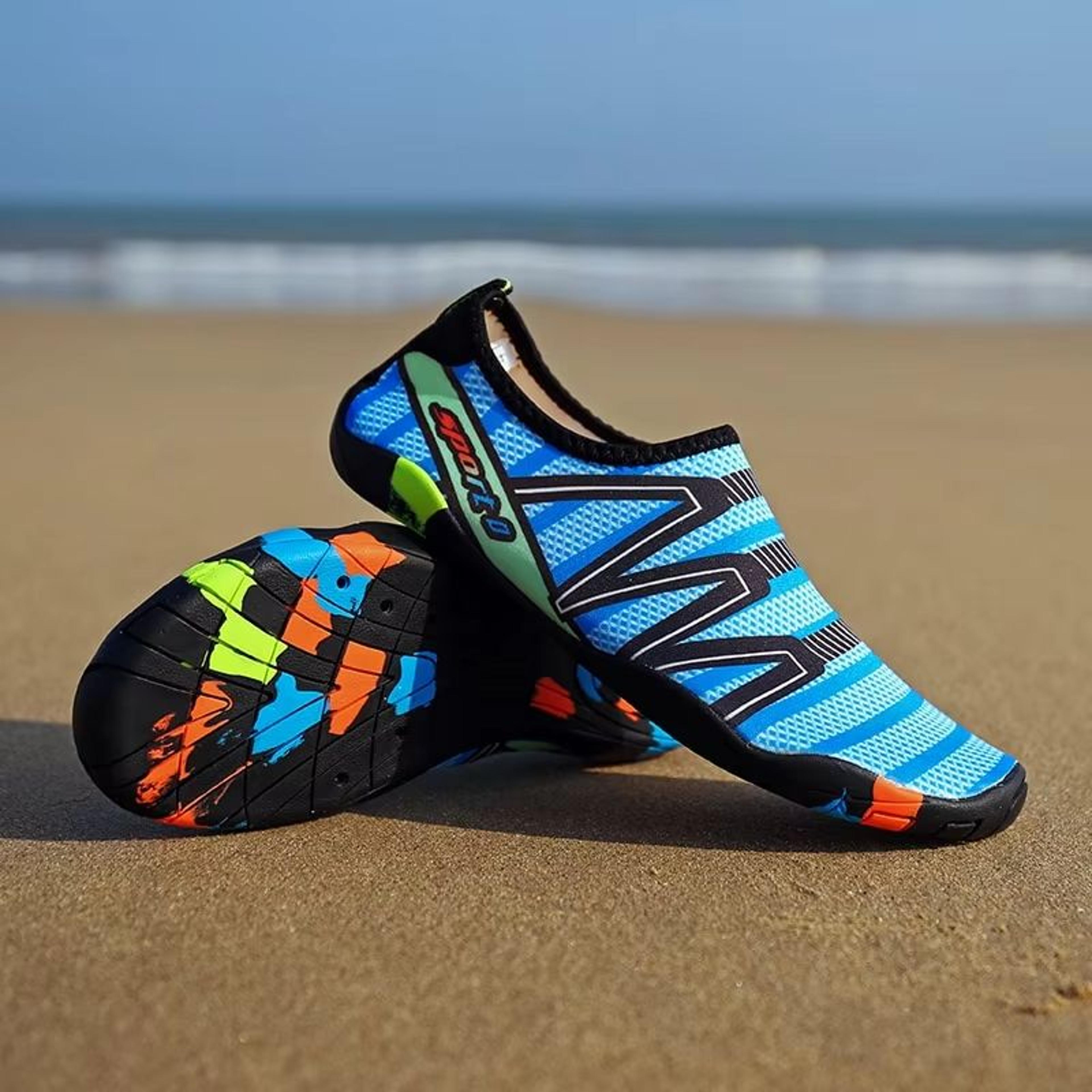 feslisho quick-dry water shoes – lightweight unisex aqua slippers for swimming, surfing & beach wear