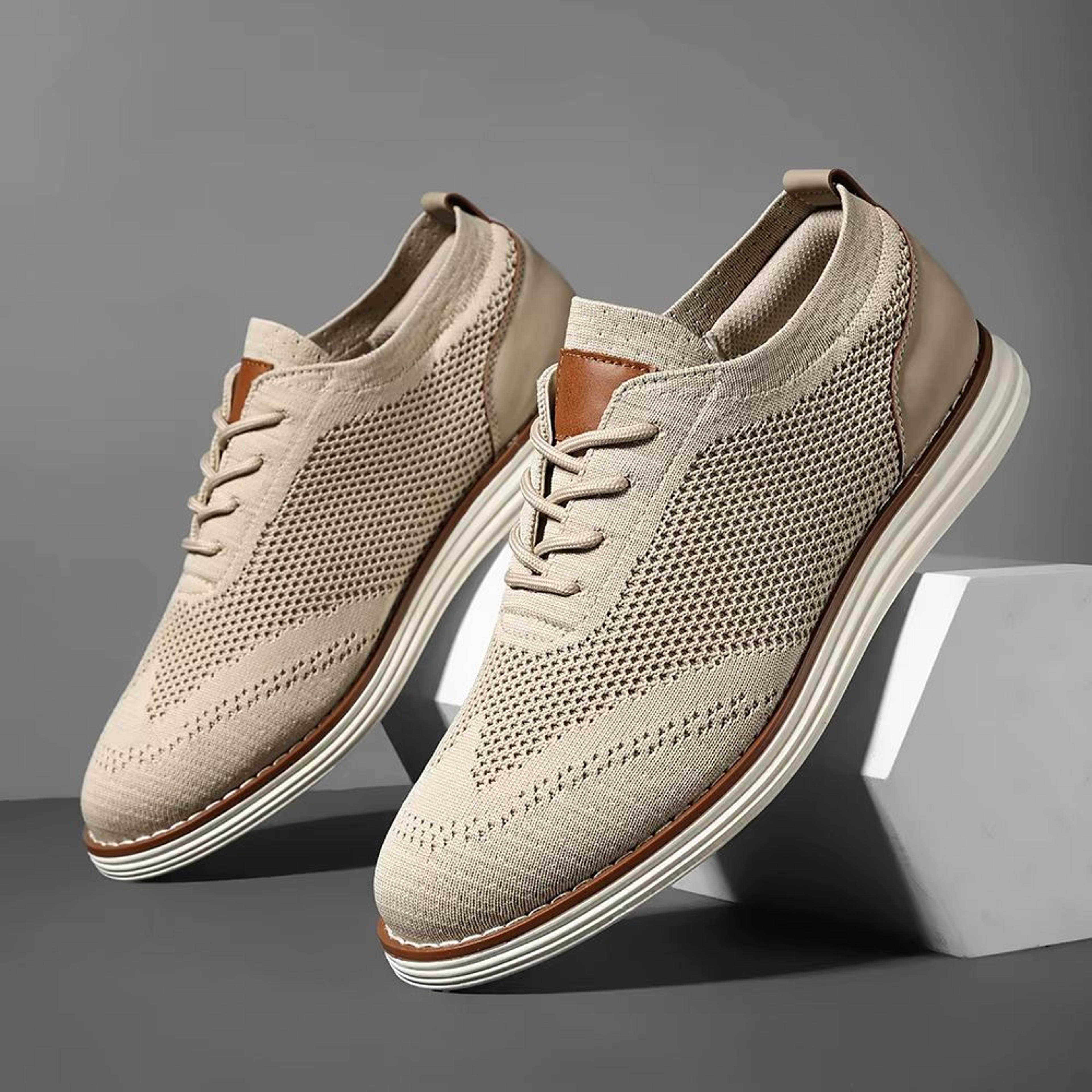 plus size men's lightweight breathable casual shoes – wide fit everyday comfort sneakers