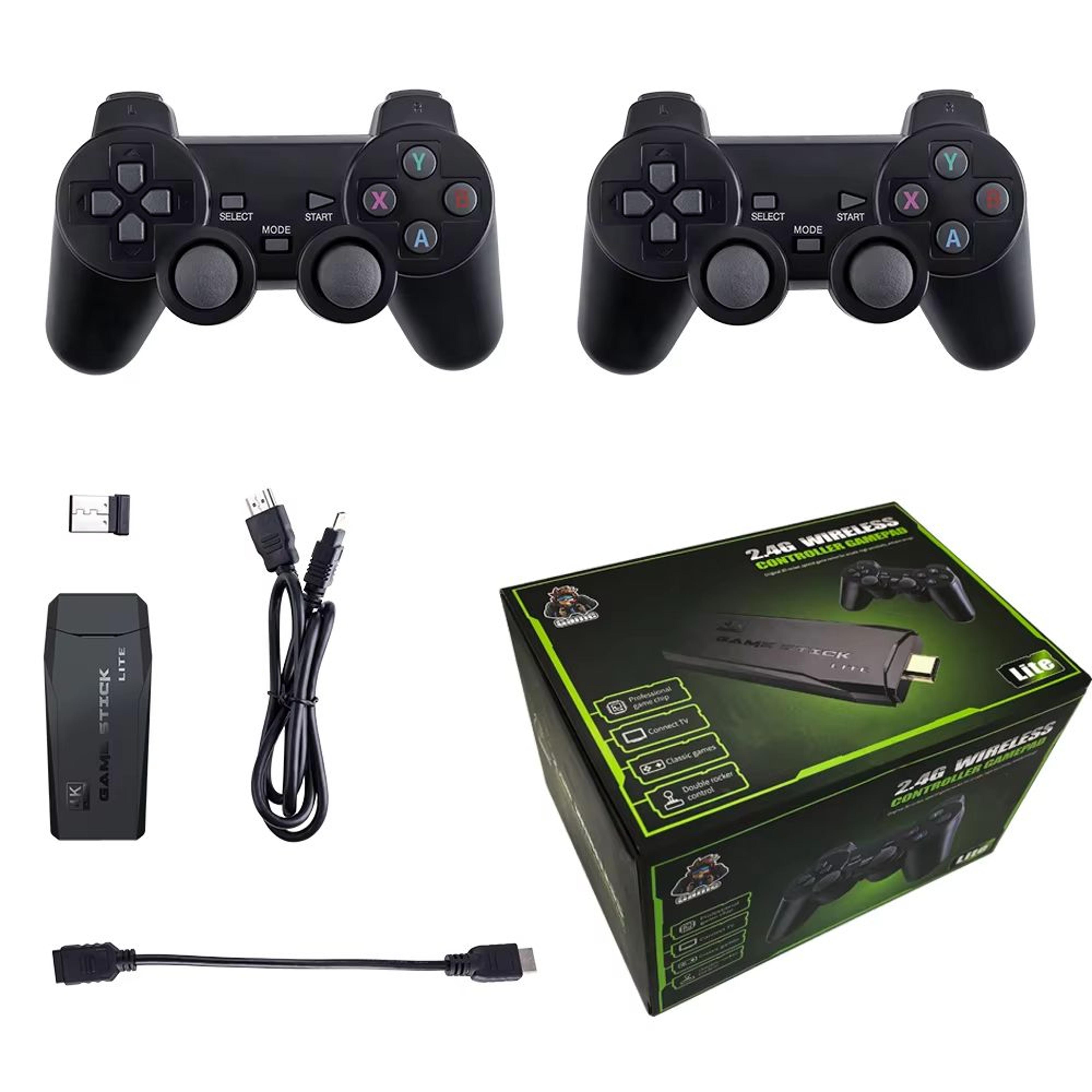 retro video game console 64gb with 20,000 built-in games and wireless controllers
