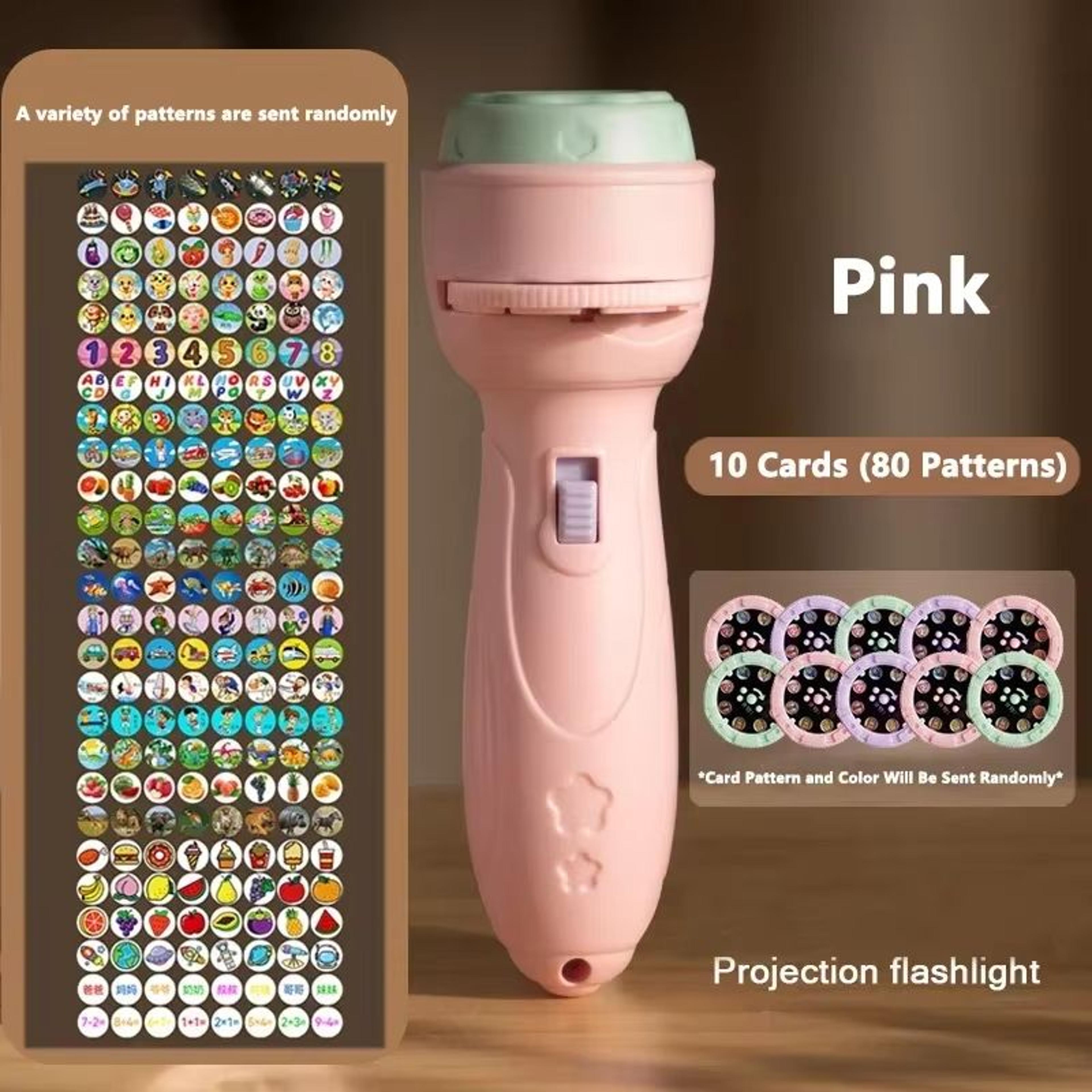 kids projection flashlight toy – educational cartoon projector for early learning and imaginative play