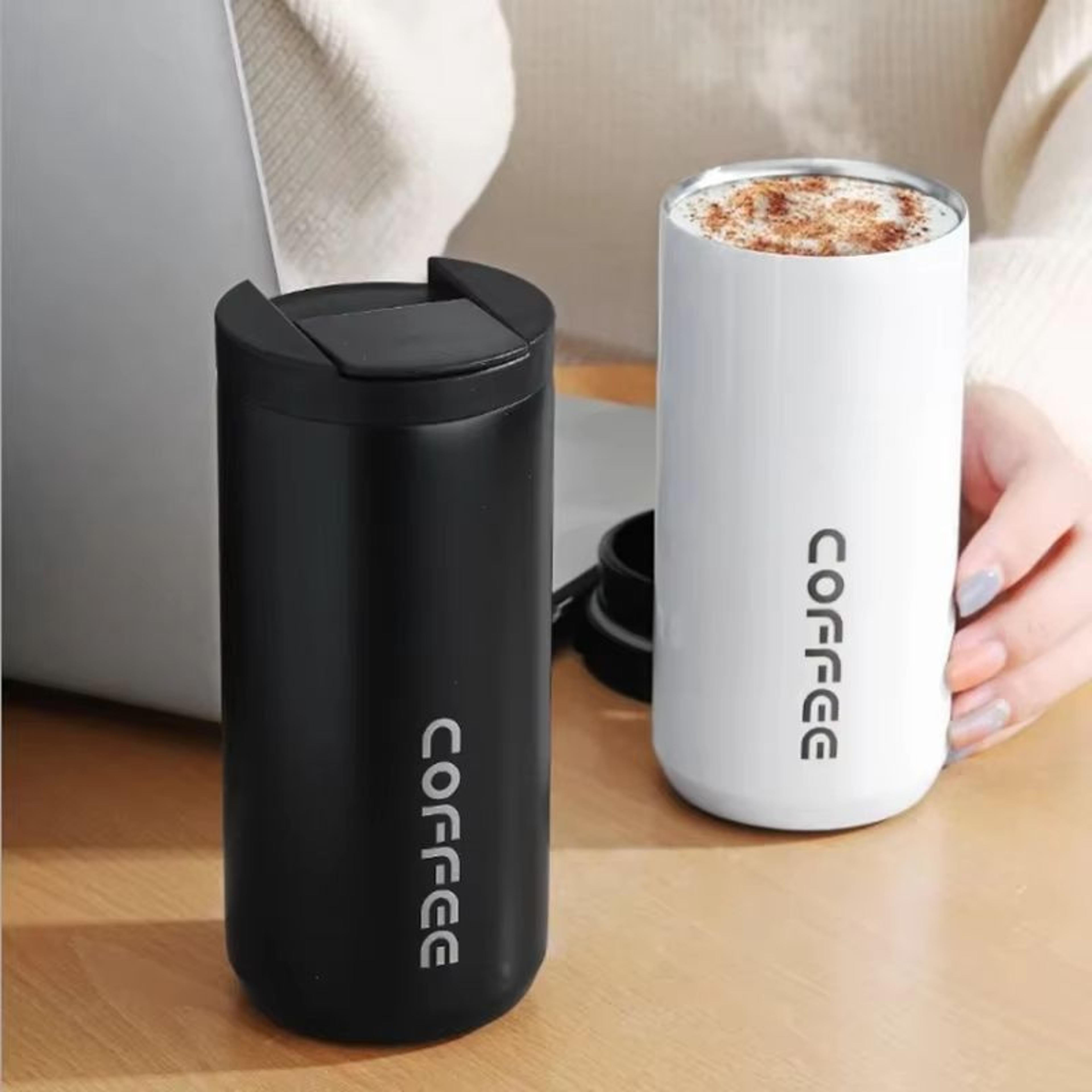 400ml stainless steel thermal coffee mug – leak-proof travel thermos cup