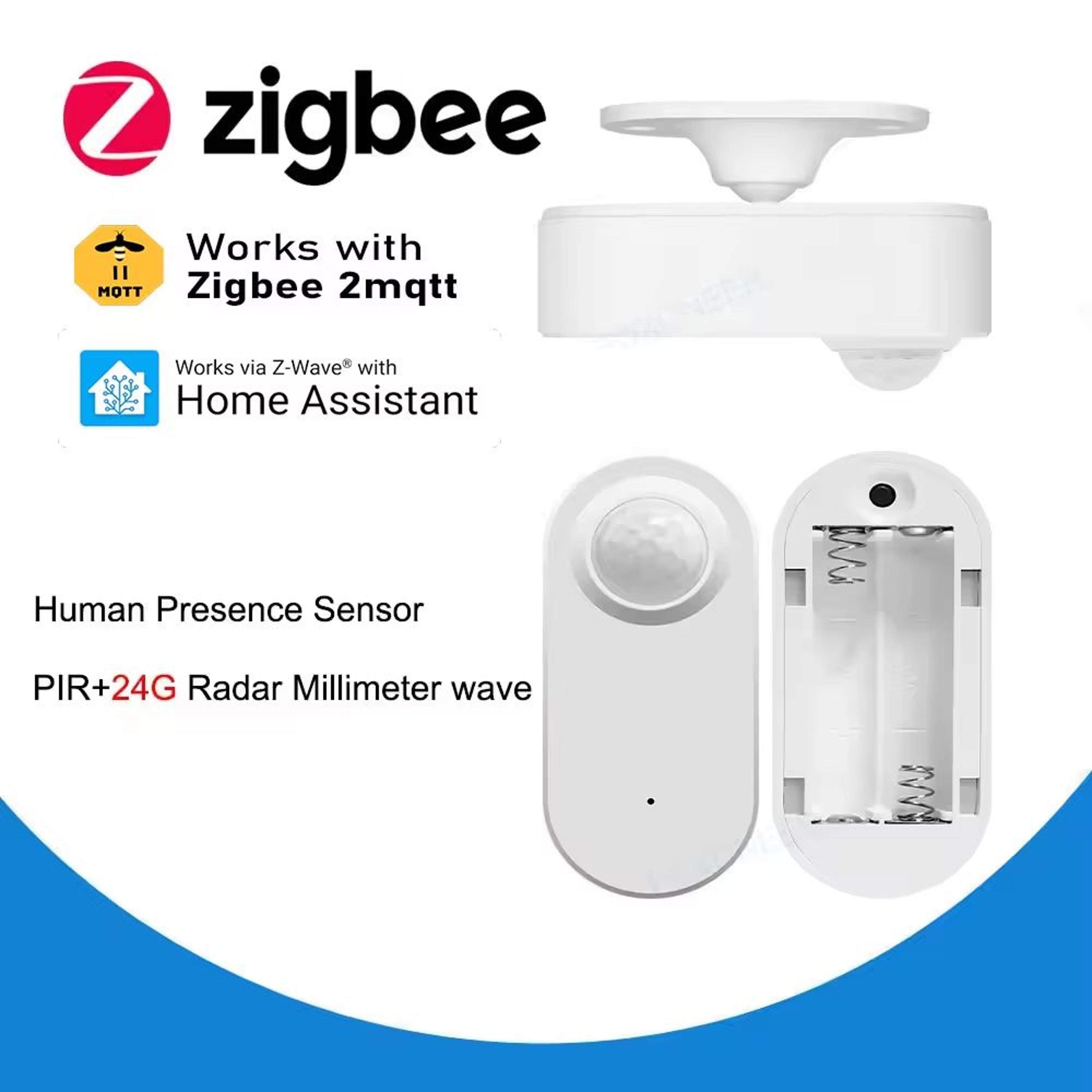 zigbee human presence detector – smart motion sensor with luminance & distance detection for home assistant
