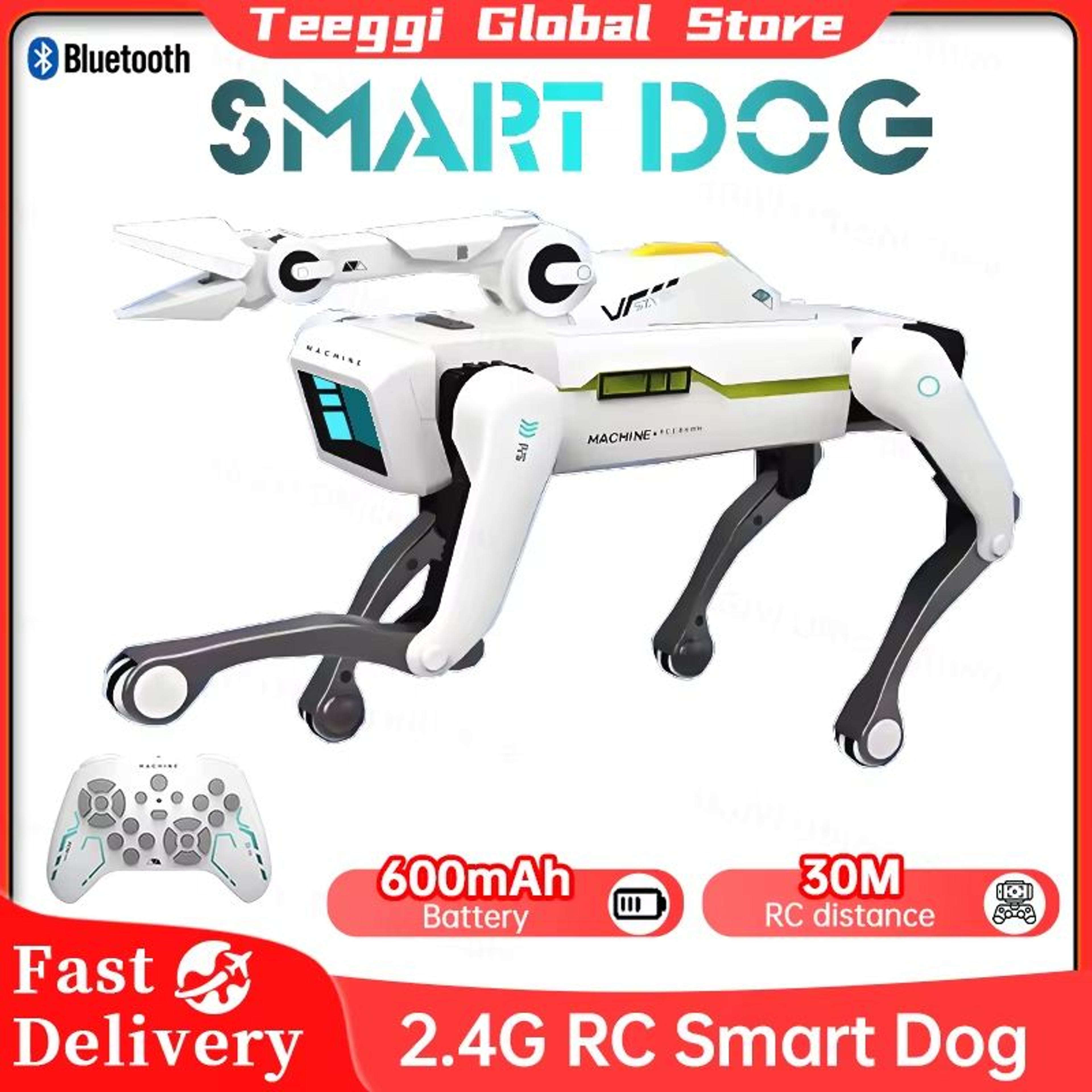 teeggi electric rc robot dog – intelligent remote control bionic pet & educational smart toy