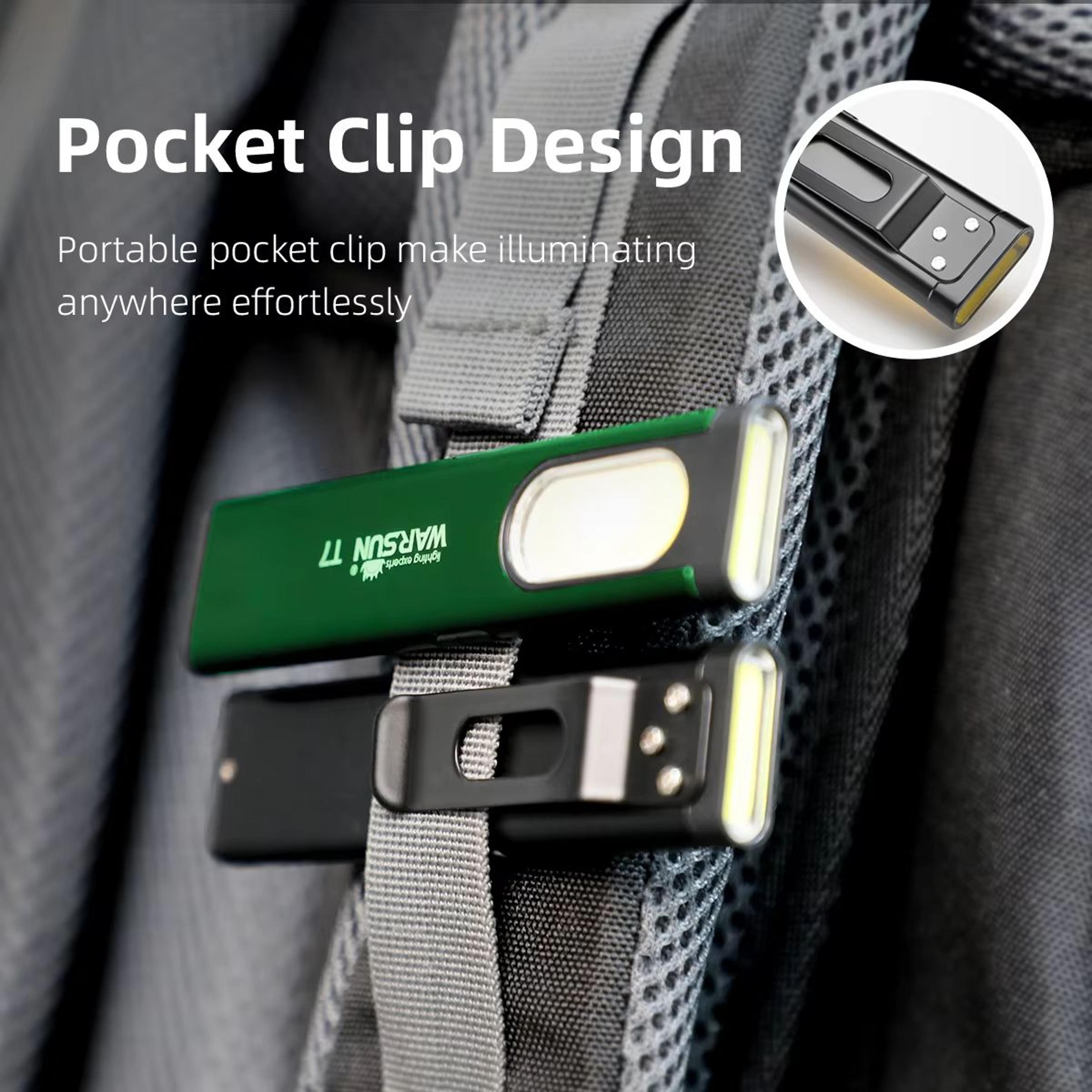 warsun t7 led keychain flashlight – portable mini torch with magnet