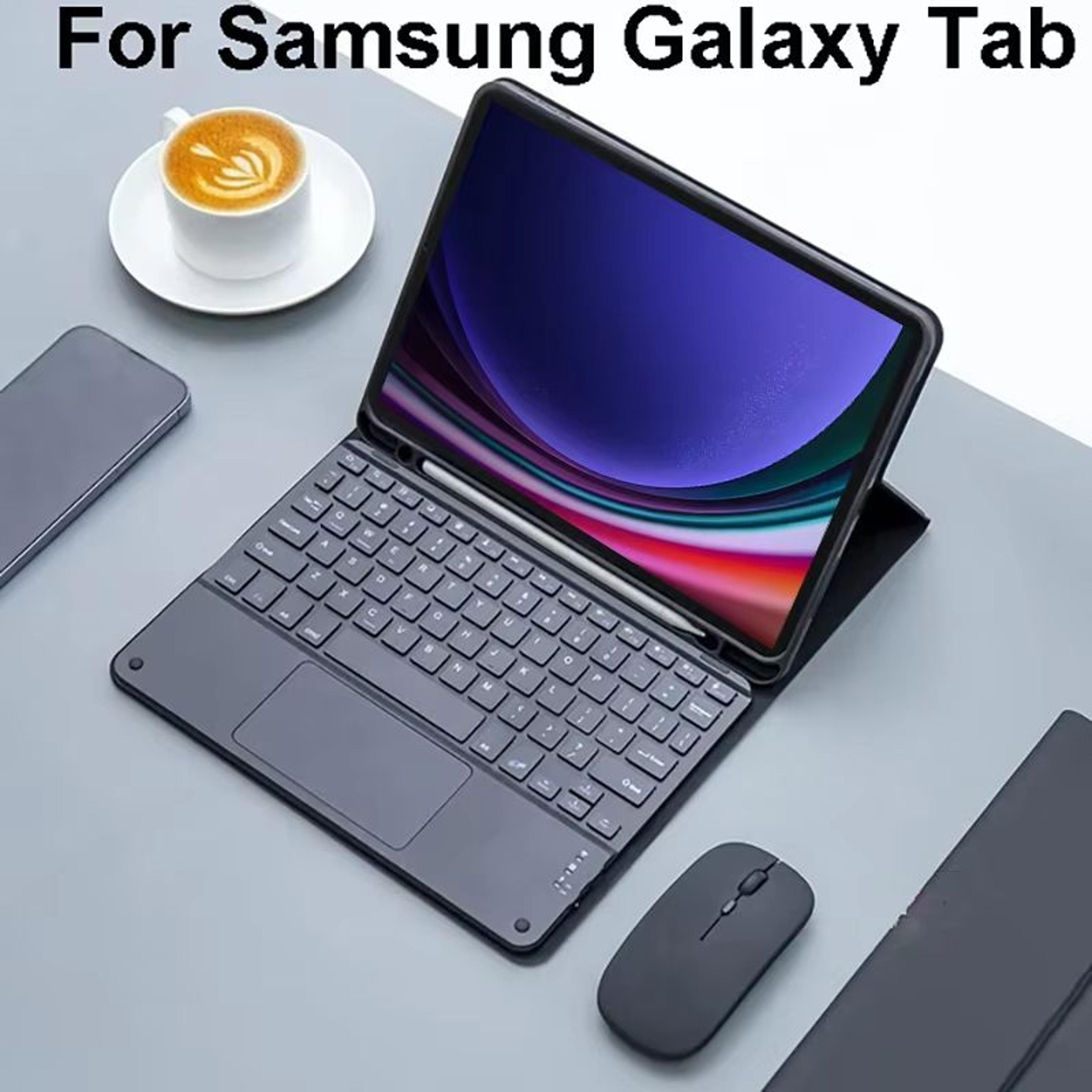 magic keyboard case for samsung galaxy tablets – compatible with tab a9 plus, s8, s9, s7, a8, s6 lite
