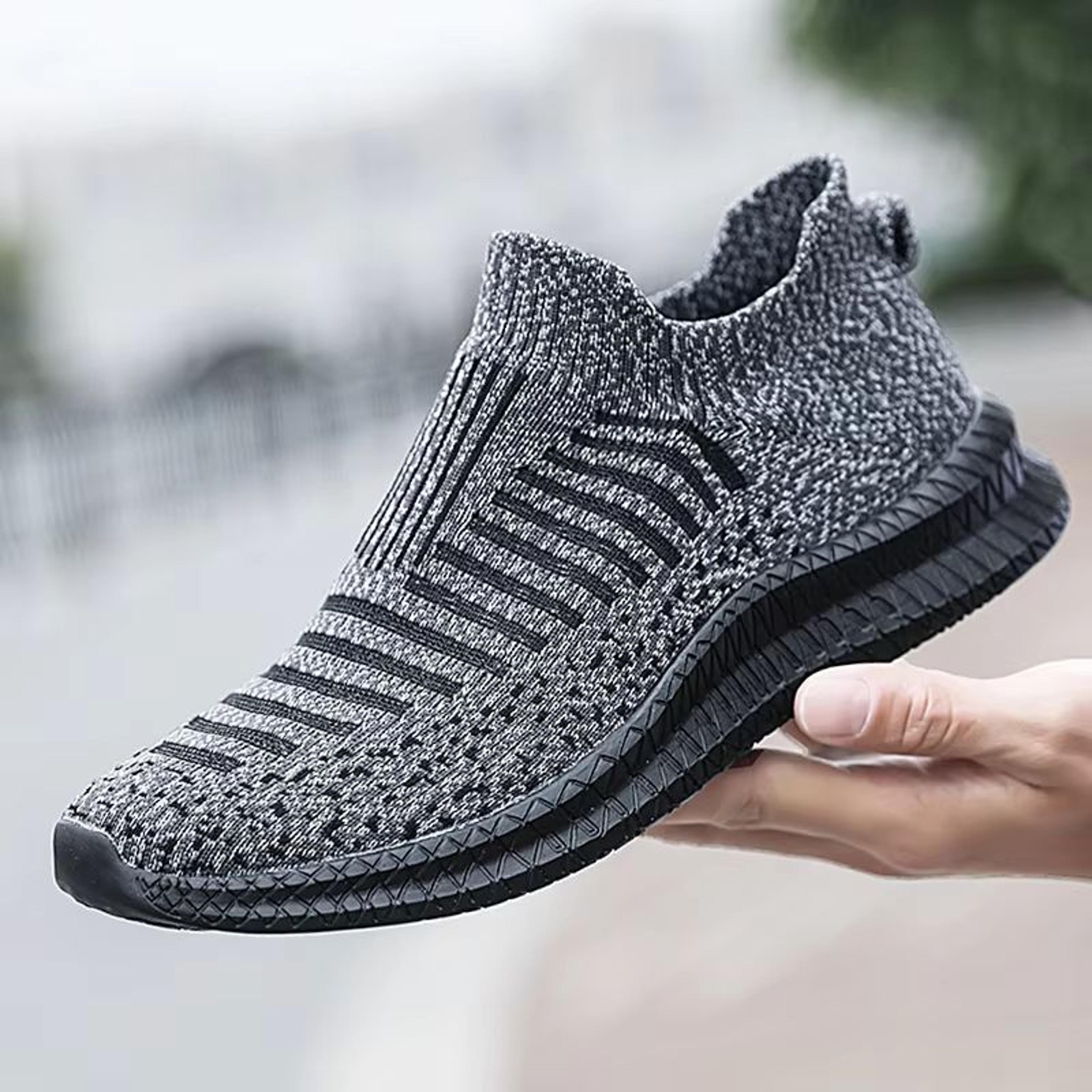 men's breathable casual shoes – lightweight slip-on walking sneakers with anti-slip sole