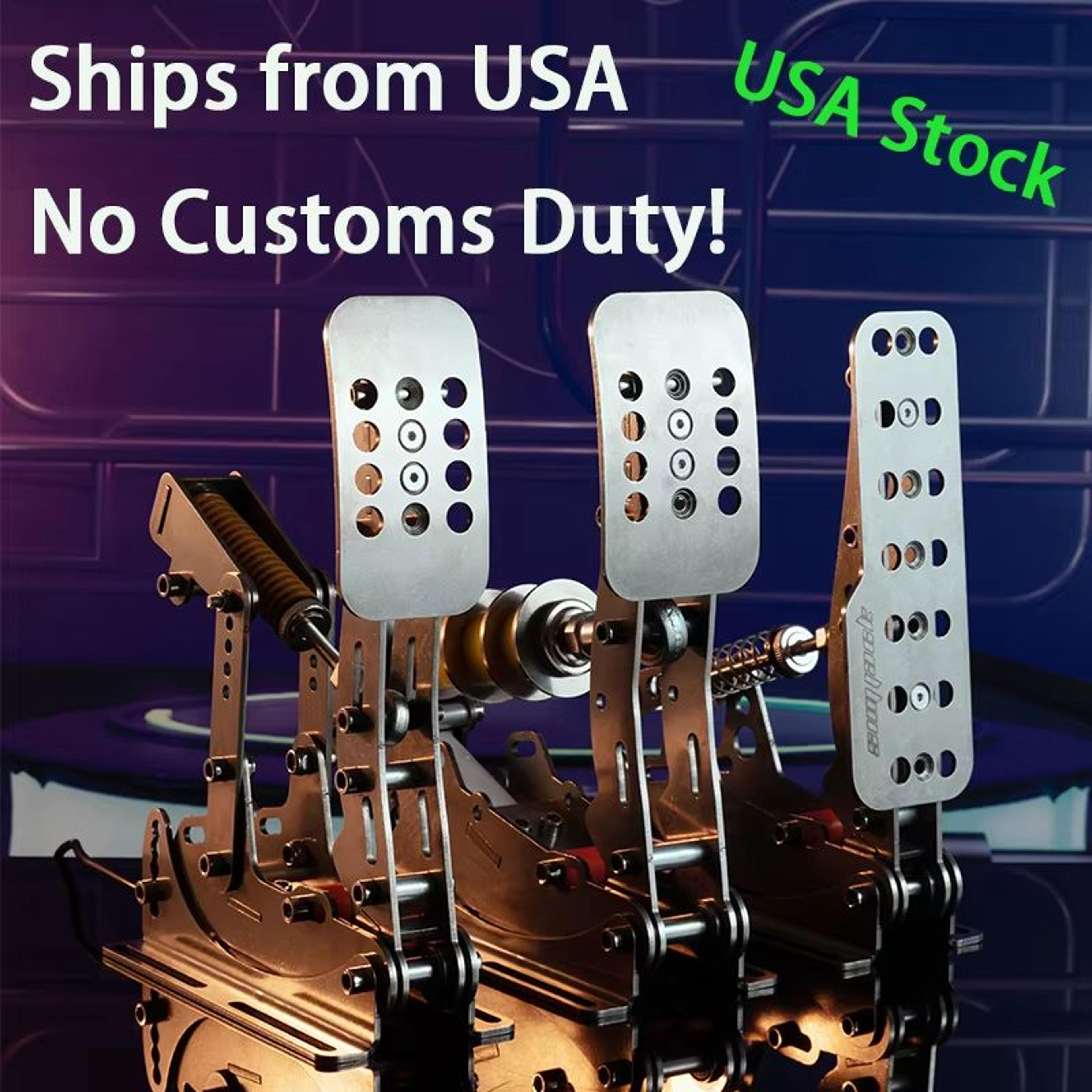 simjack ut sim racing pedals – hydraulic load cell pedals with pressure sensor for realistic pc racing simulator control