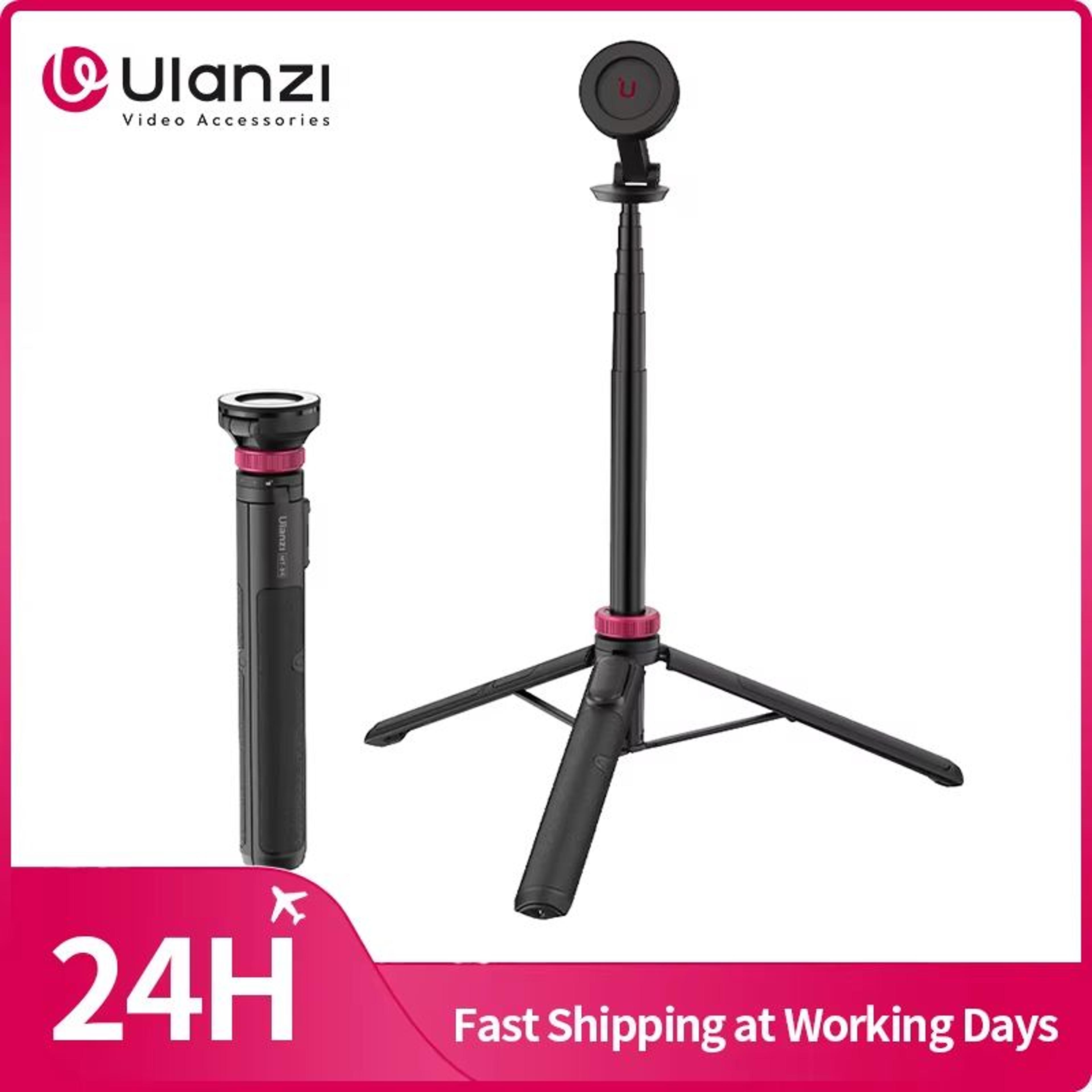 ulanzi mt-84 magnetic tripod – portable selfie stand for iphone 15/14/13 pro max, live streaming & vlogging