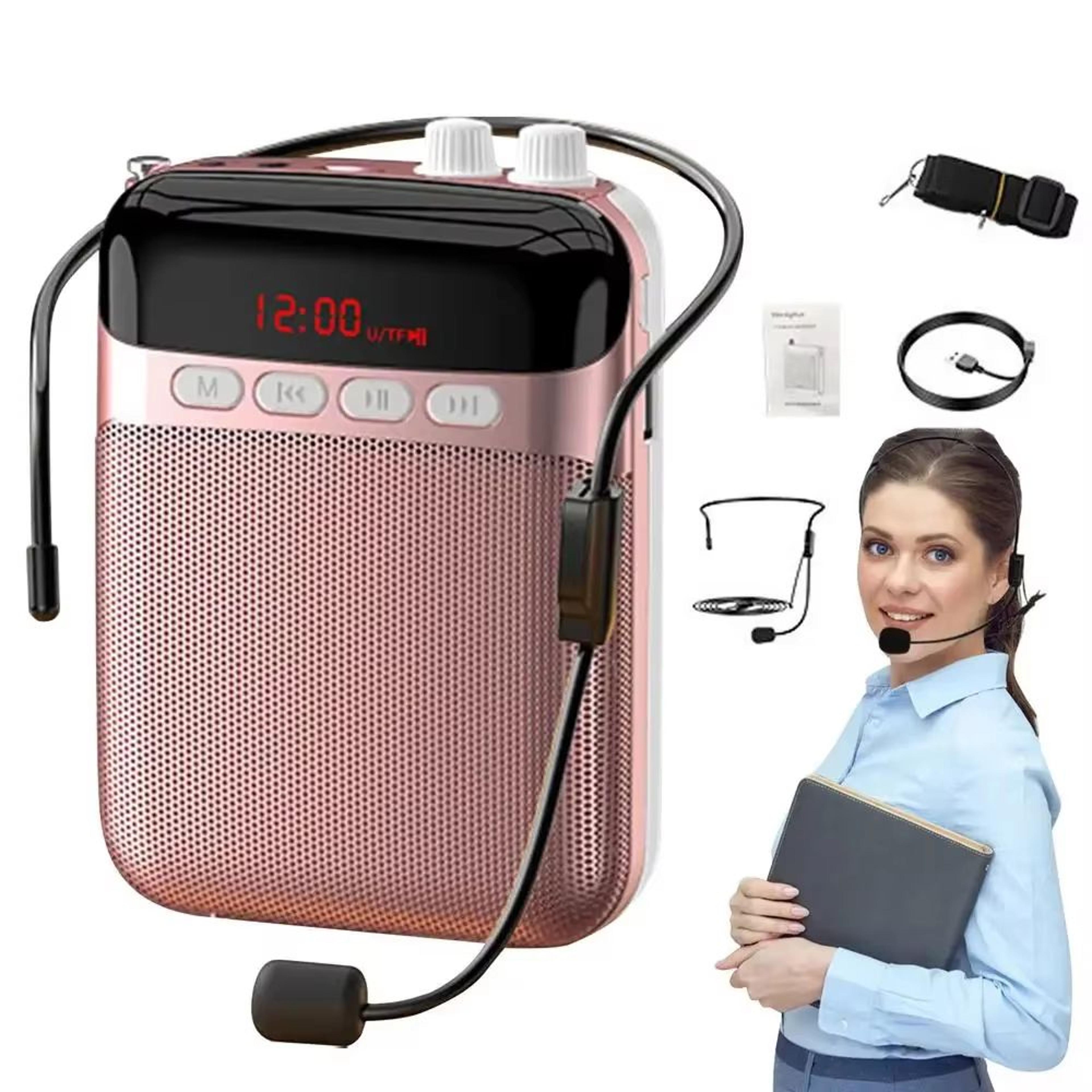 wireless portable voice amplifier for teachers, trainers & singers