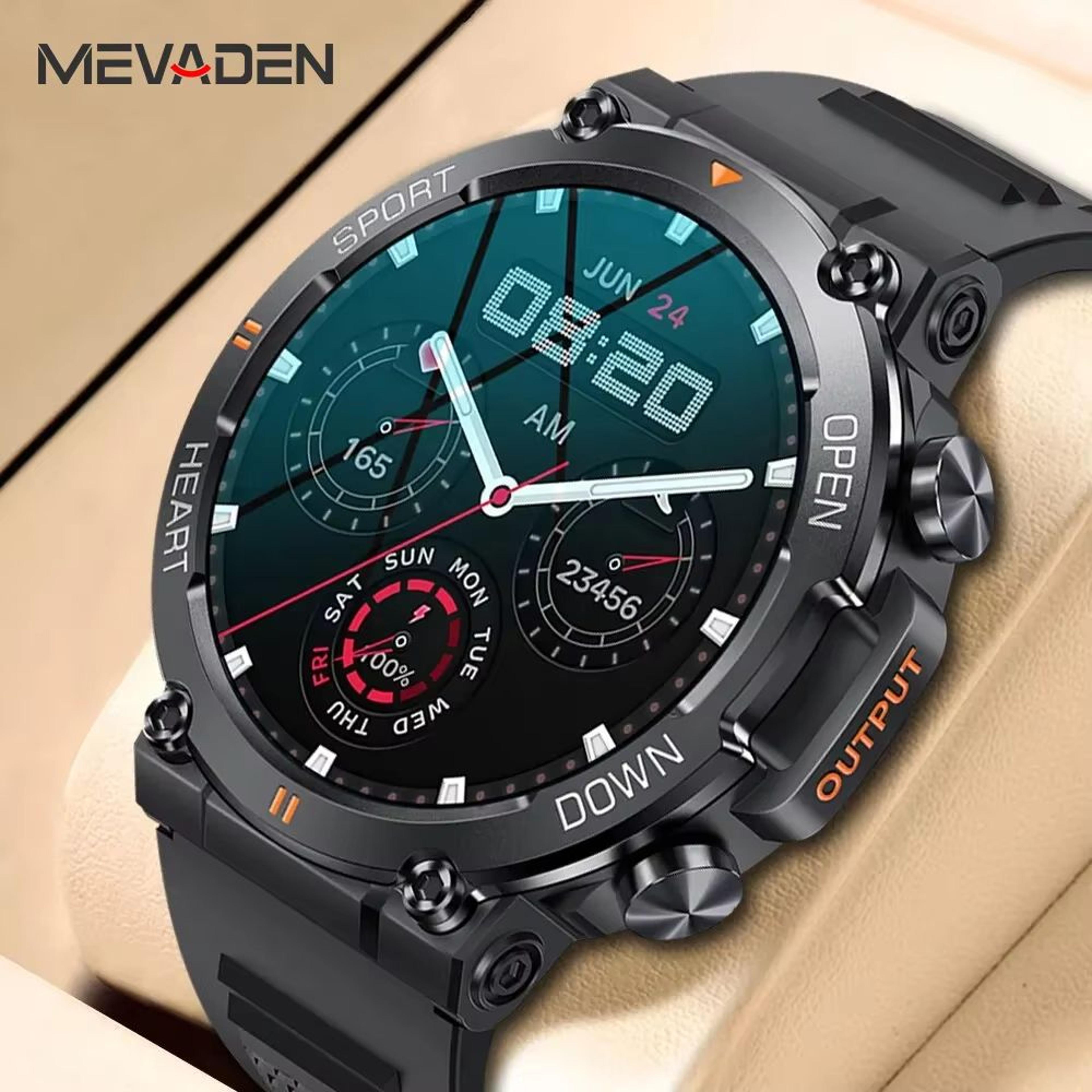 mevaden hd smartwatch – bluetooth call, fitness tracker & heart monitor for android and ios