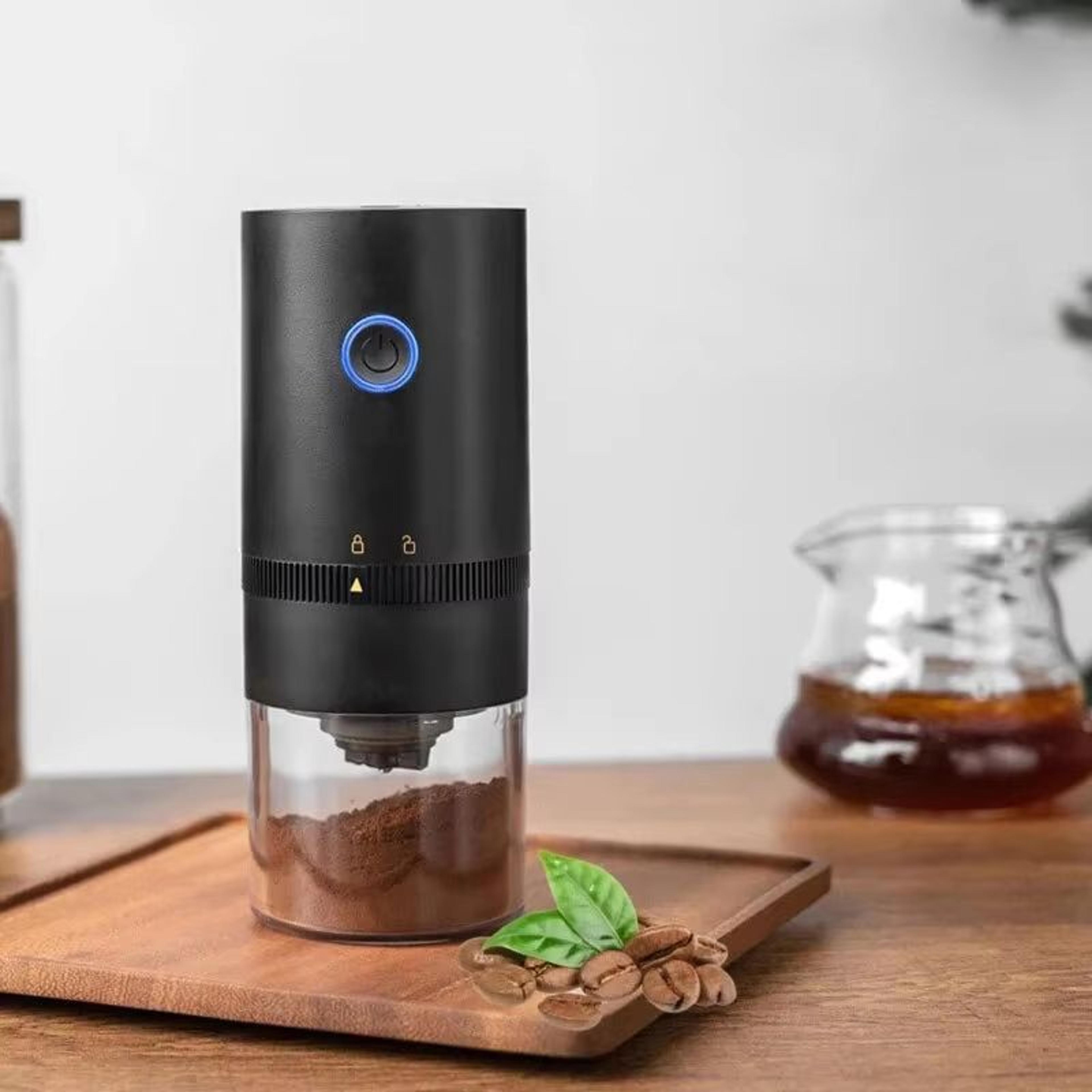portable electric coffee grinder – usb-c rechargeable with ceramic grinding core