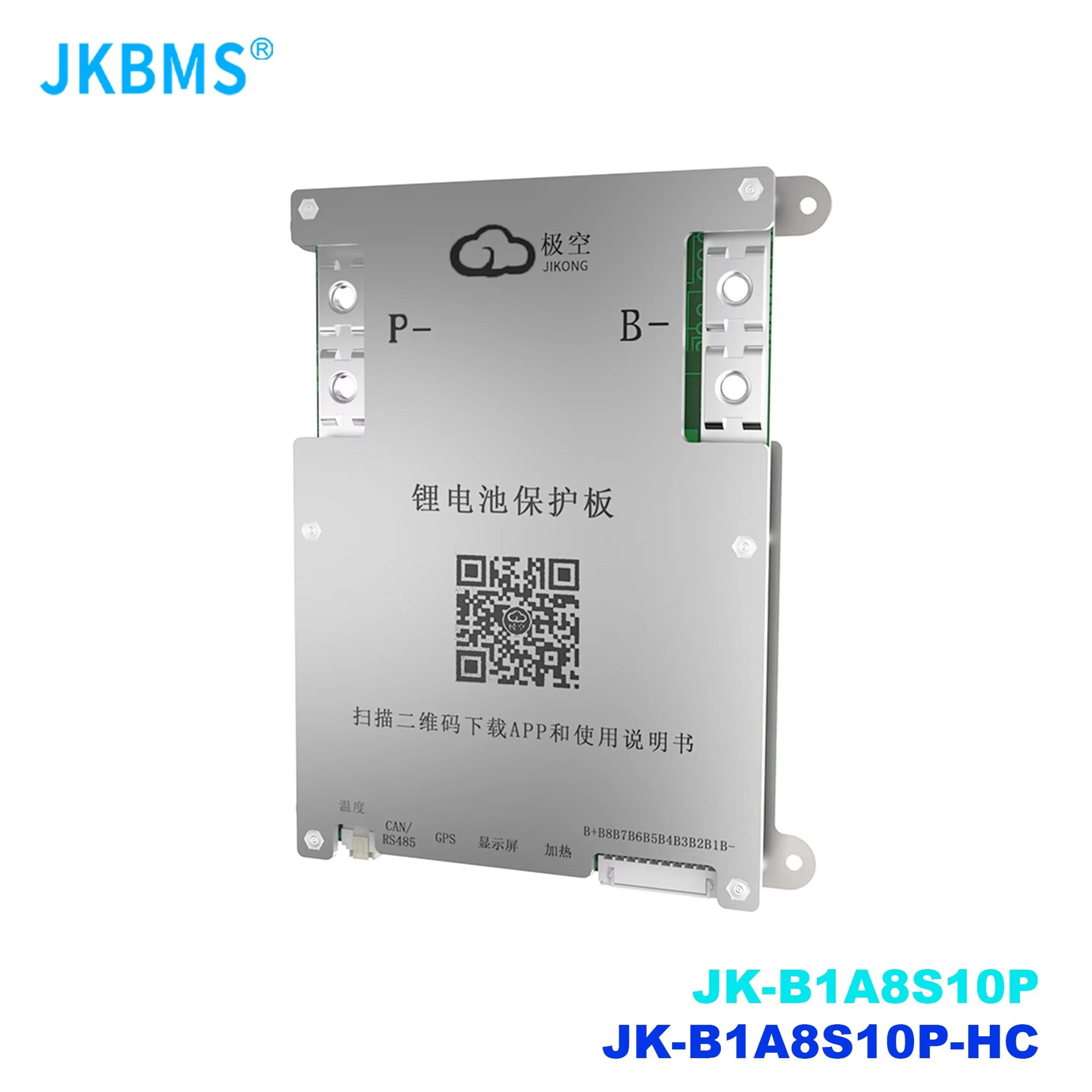 jk bms b1a8s10p active balance battery management system – smart 4s–8s 12v/24v bms for lifepo4, li-ion & lto with canbus