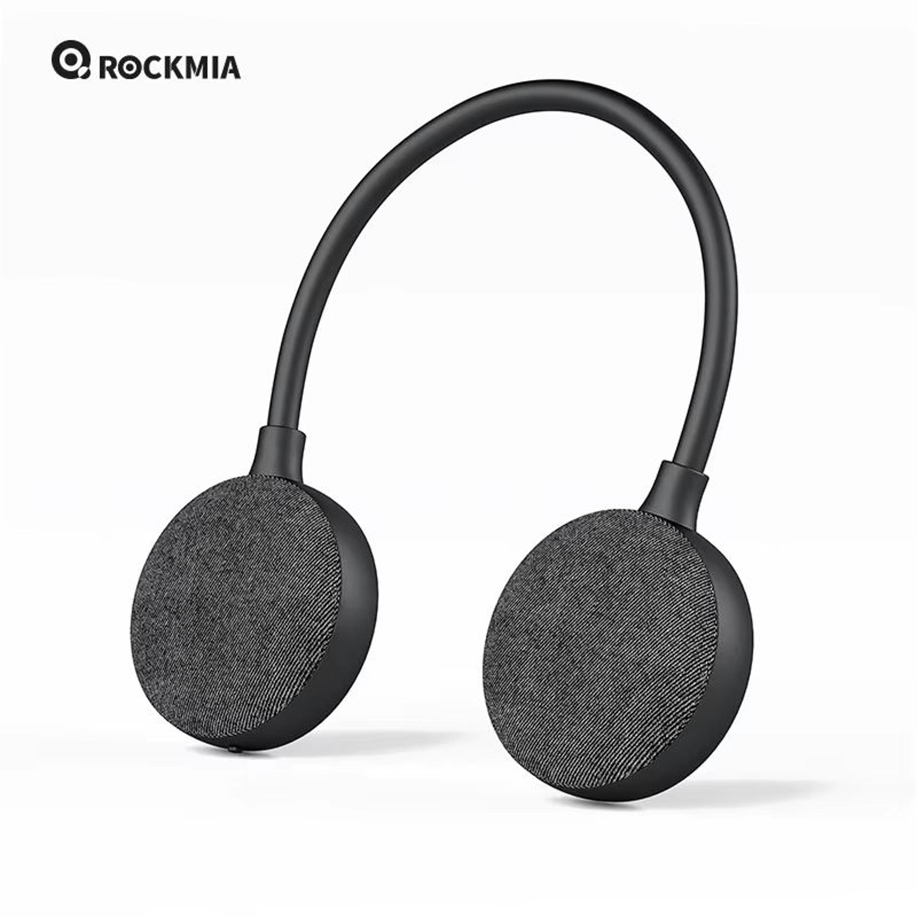 rockmia bluetooth 5.0 neck speaker – wearable wireless music player with tf card slot for home, walking & outdoor sports
