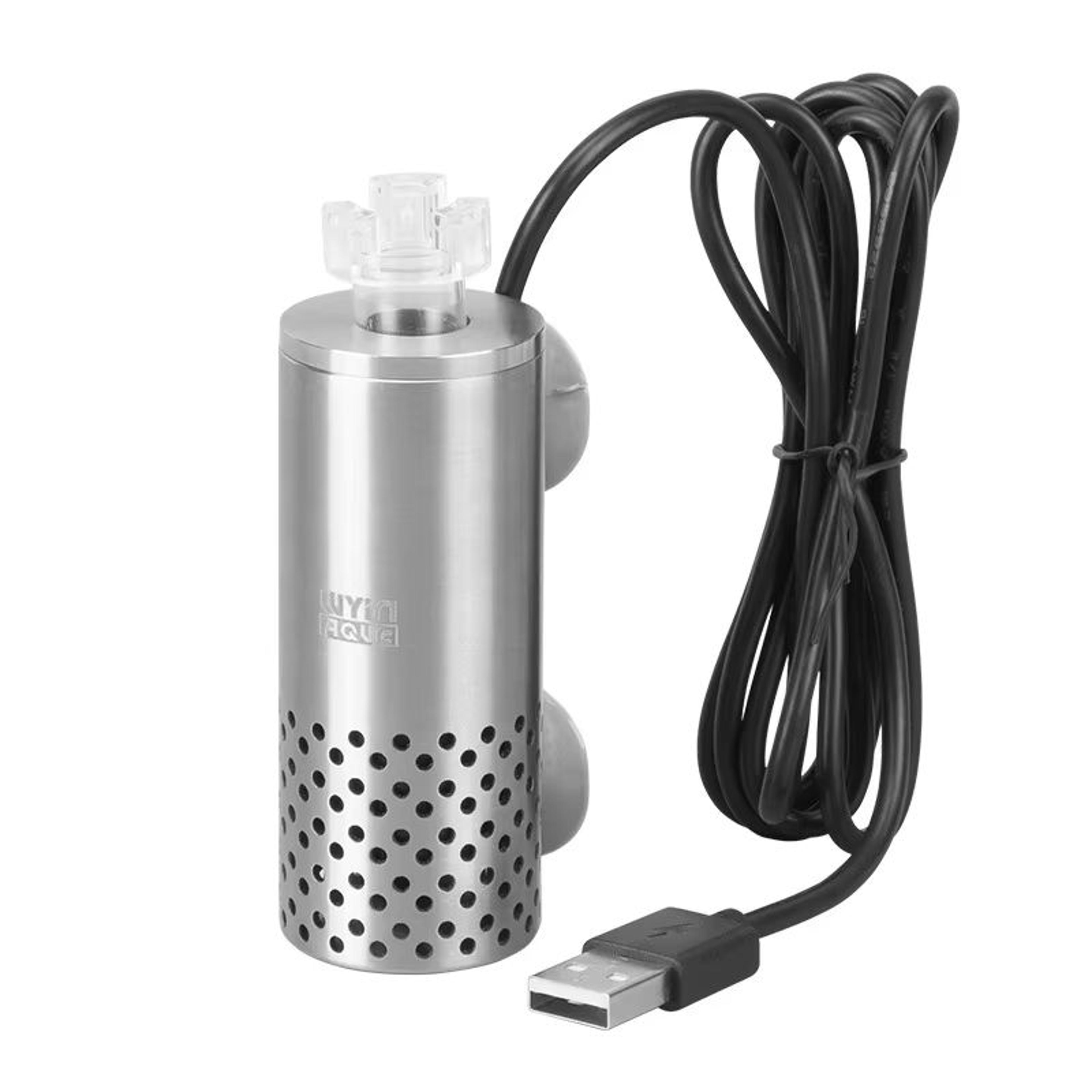 aquarium surface skimmer with usb electric oil film remover & stainless steel floating filter